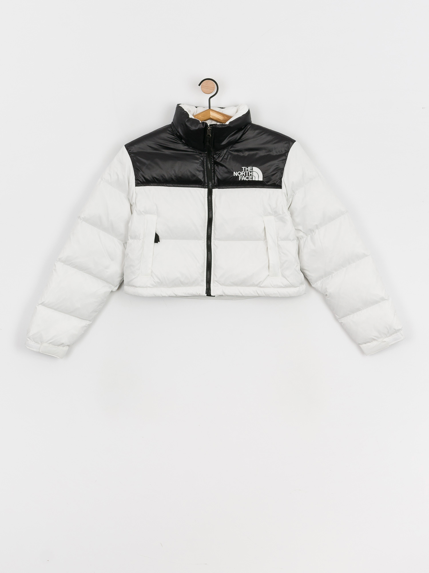 Kurtka The North Face Nuptse Short Wmn (tnf white/tnf black)