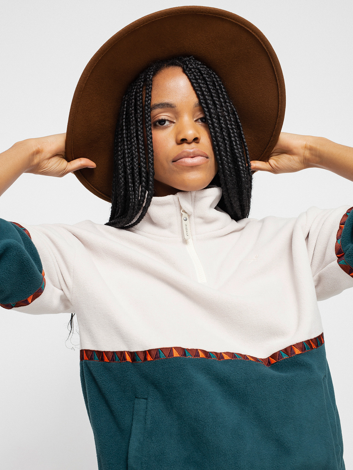 Damski Polar Iriedaily Holina Fleece Troyer (dark teal)