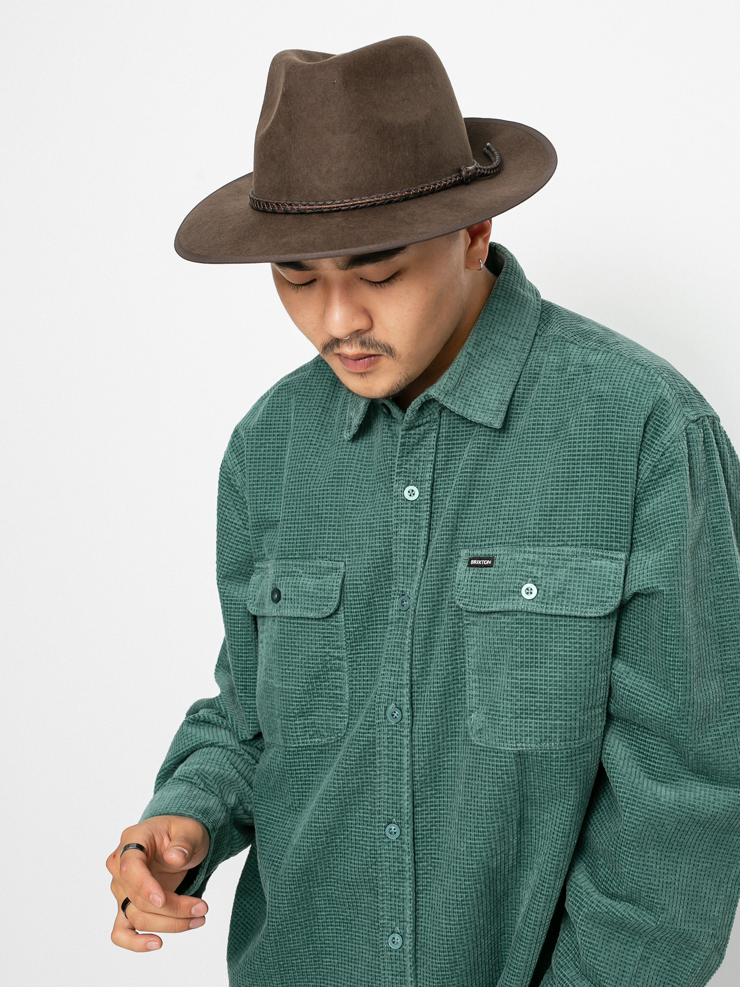Koszula Brixton Bowery Relaxed Ls (silver pine)