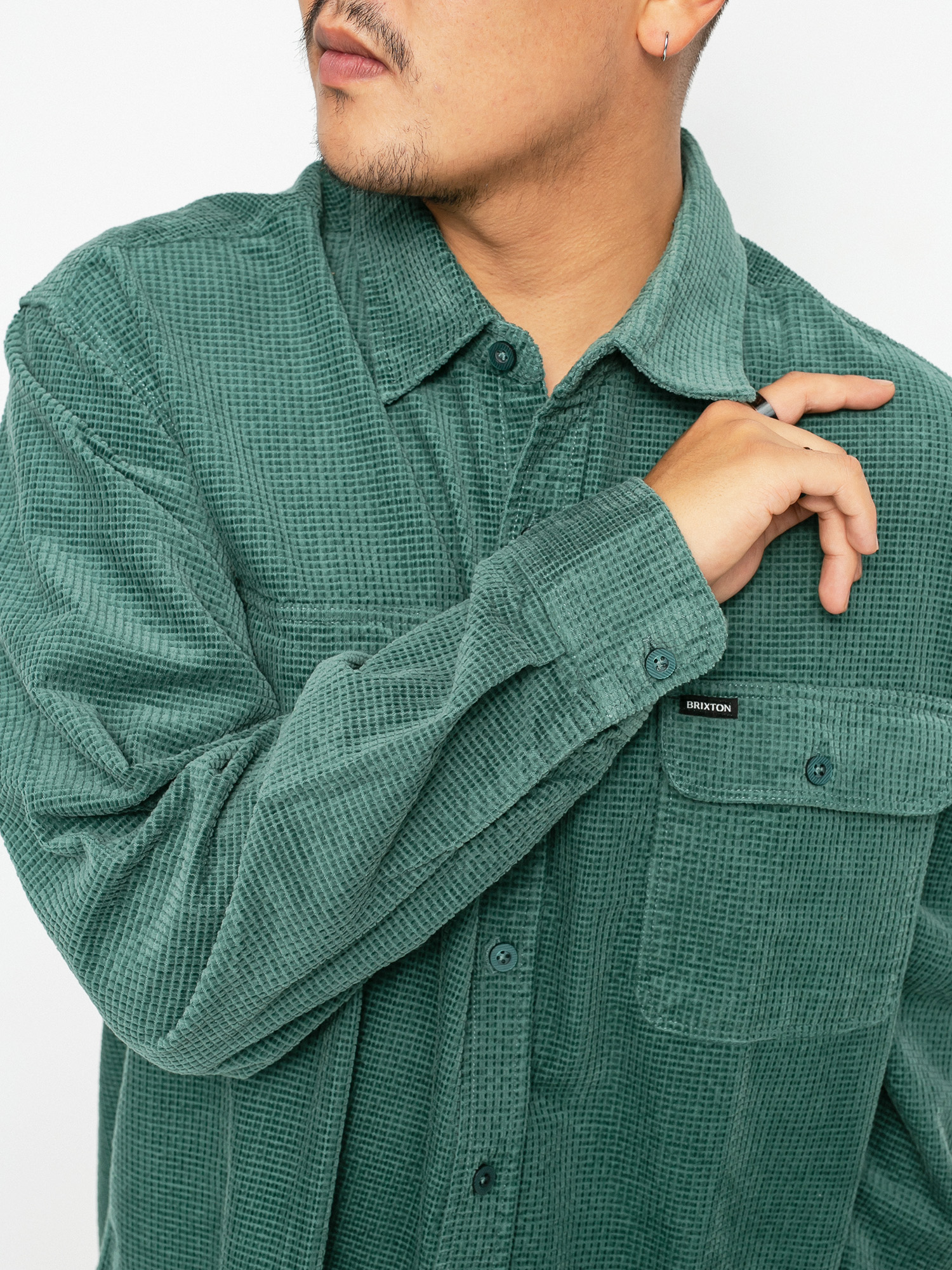Koszula Brixton Bowery Relaxed Ls (silver pine)