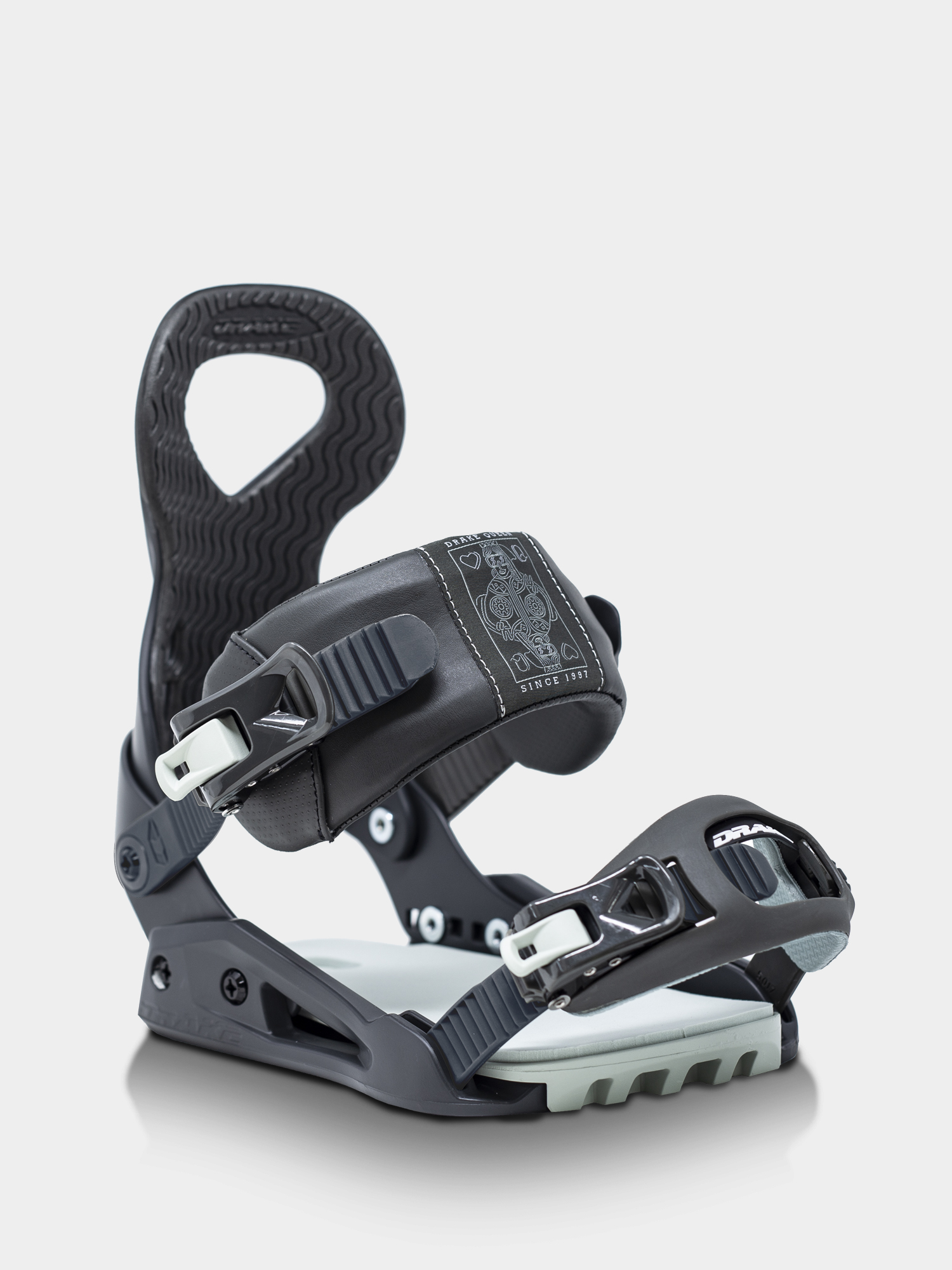 Damskie Wiązania snowboardowe Drake Queen (grey)