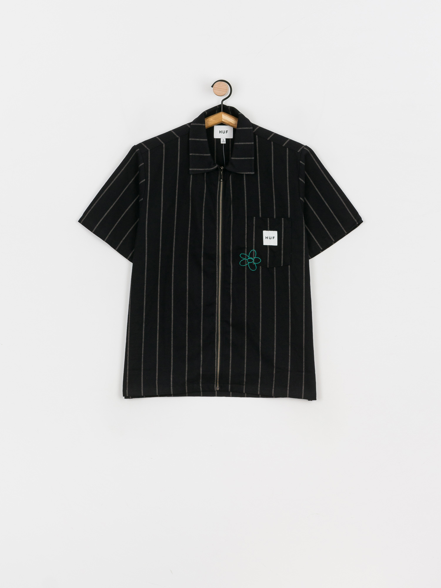 Koszula HUF Issue Zip Work Wmn (black)