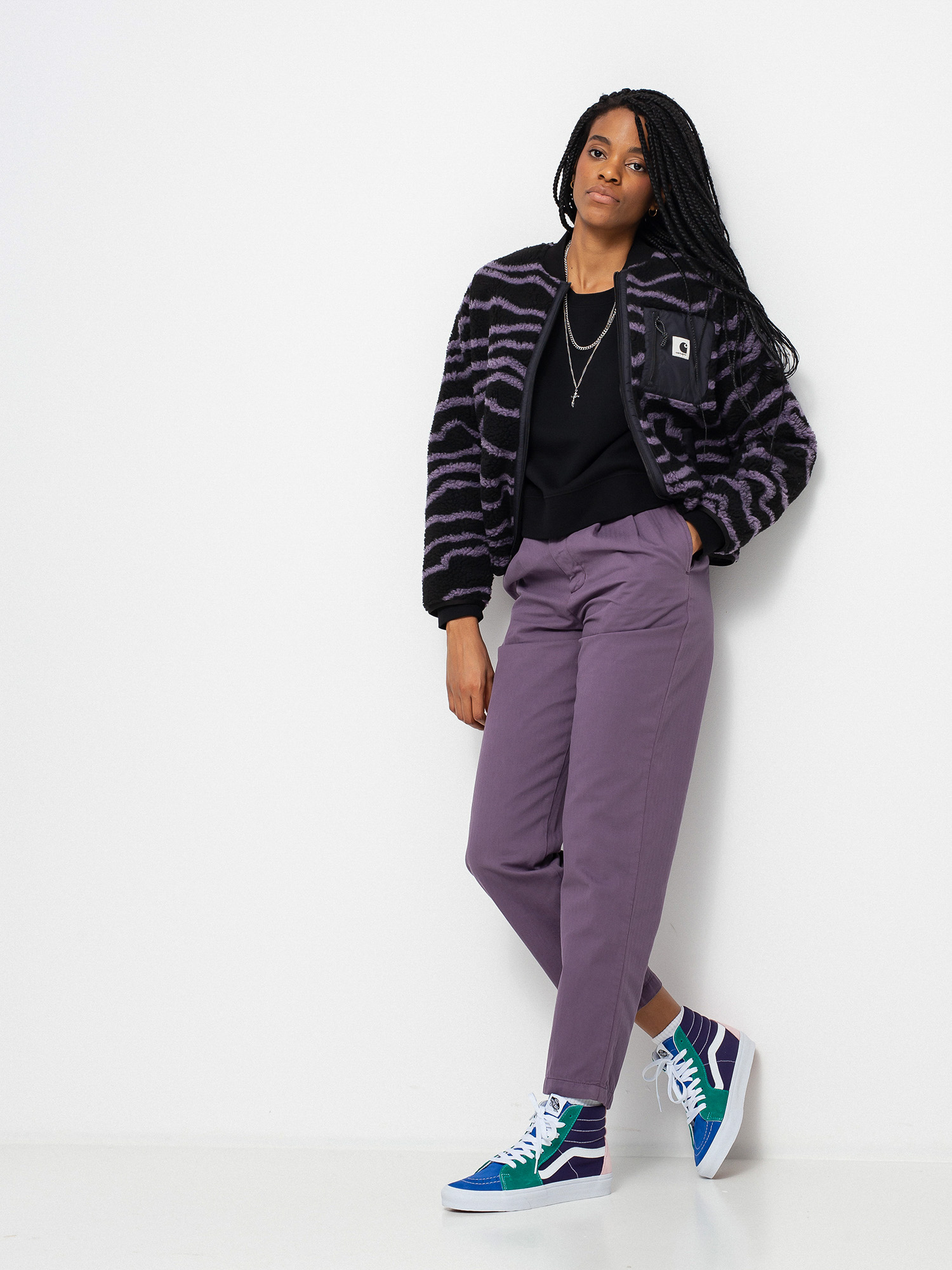 Kurtka Carhartt WIP Janet Liner Wmn (deep freeze jacquard provence/black)
