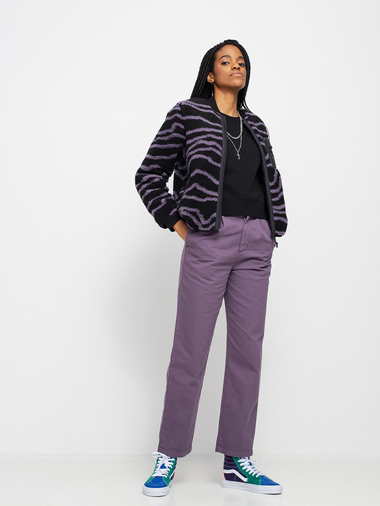 Kurtka Carhartt WIP Janet Liner Wmn (deep freeze jacquard provence/black)