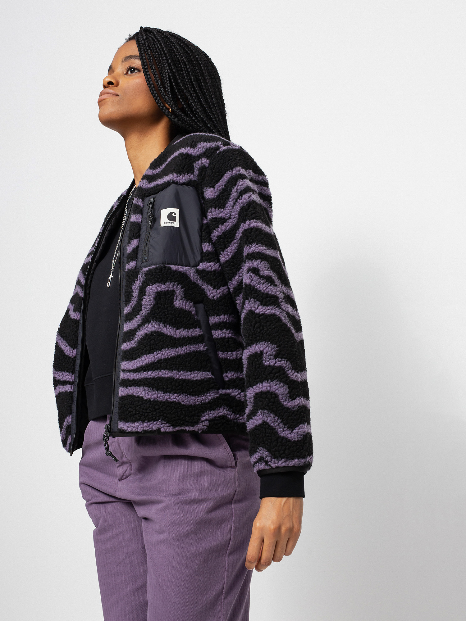 Kurtka Carhartt WIP Janet Liner Wmn (deep freeze jacquard provence/black)