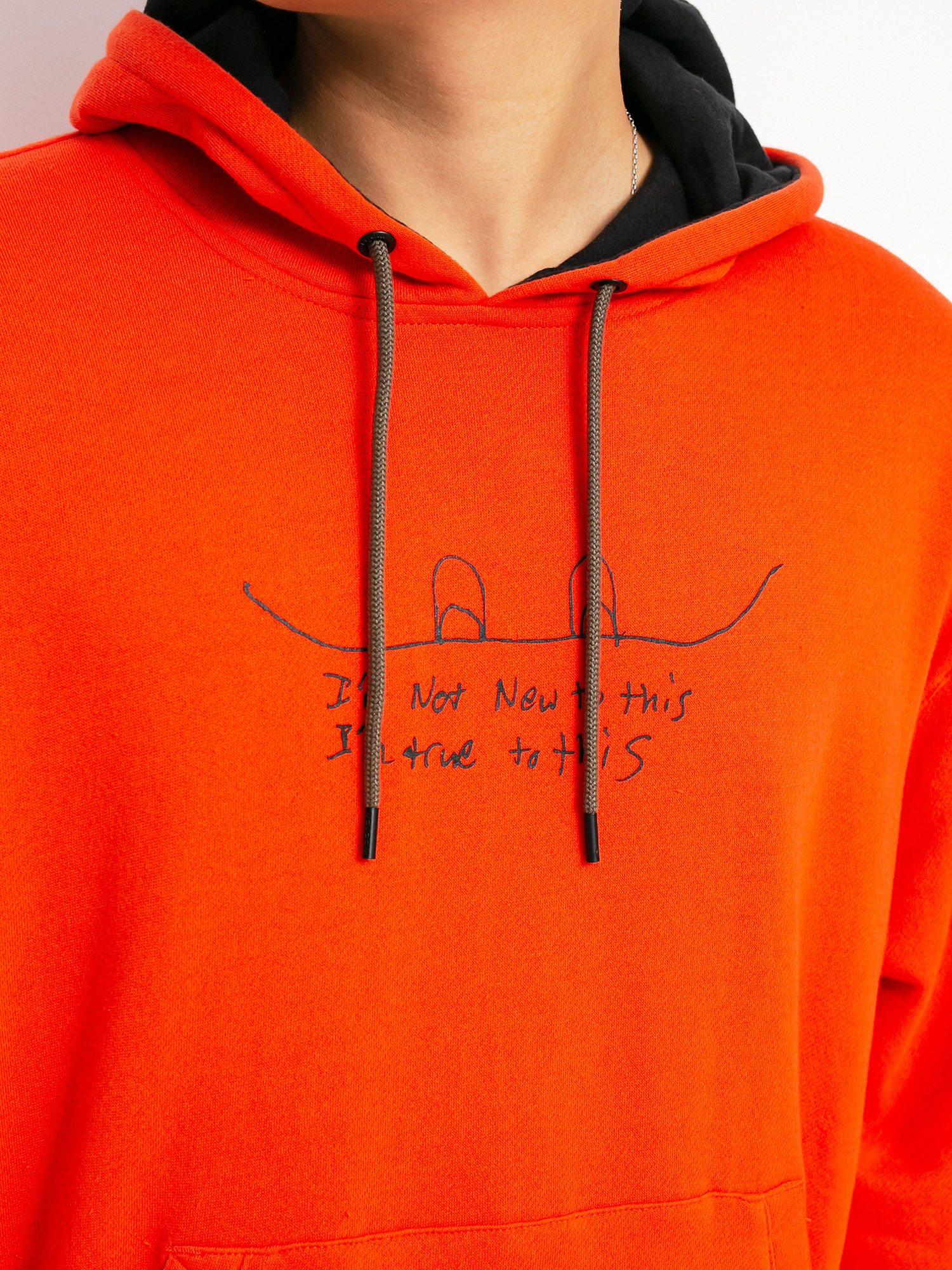 Bluza z kapturem Volcom Jla HD (orange)