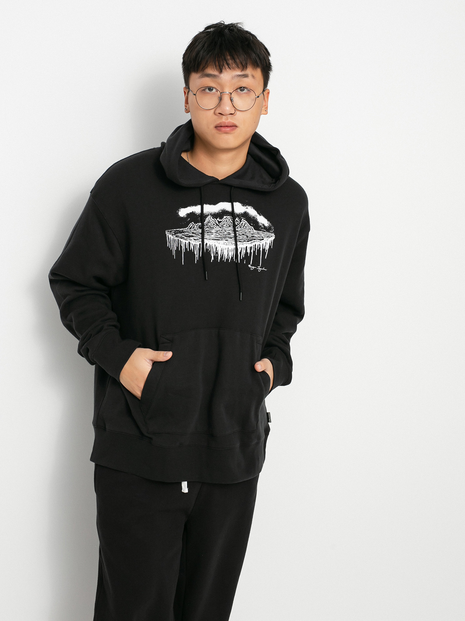 Bluza z kapturem Volcom Di HD (black)
