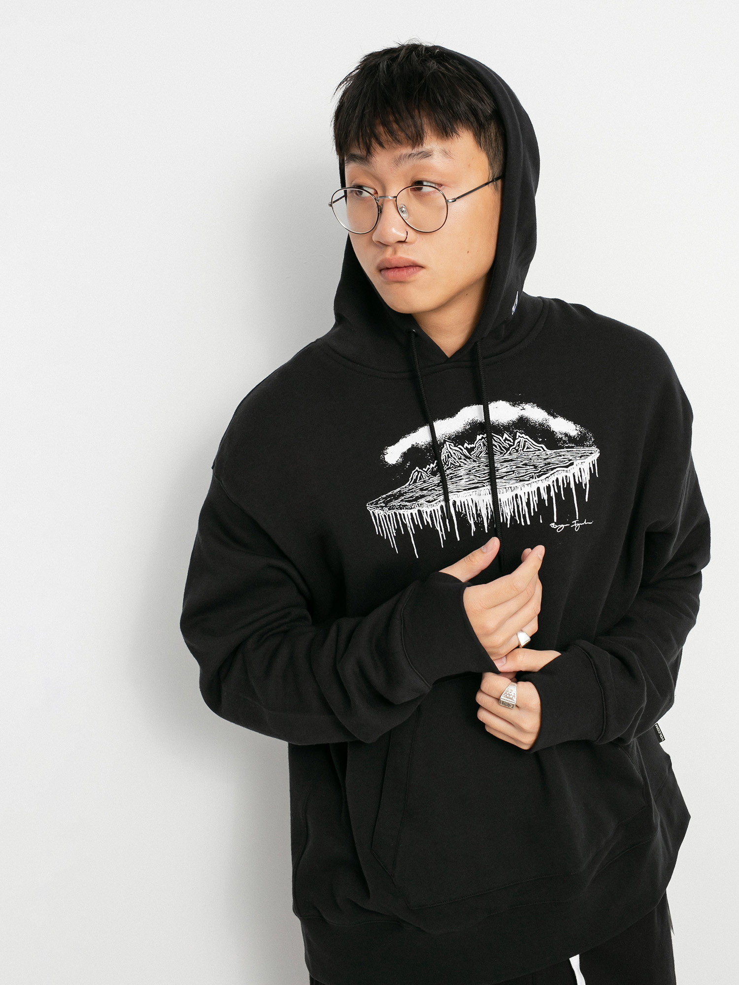 Bluza z kapturem Volcom Di HD (black)