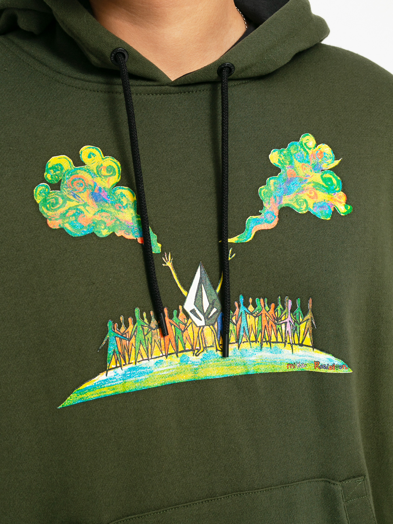 Bluza z kapturem Volcom Di HD (saturated green)