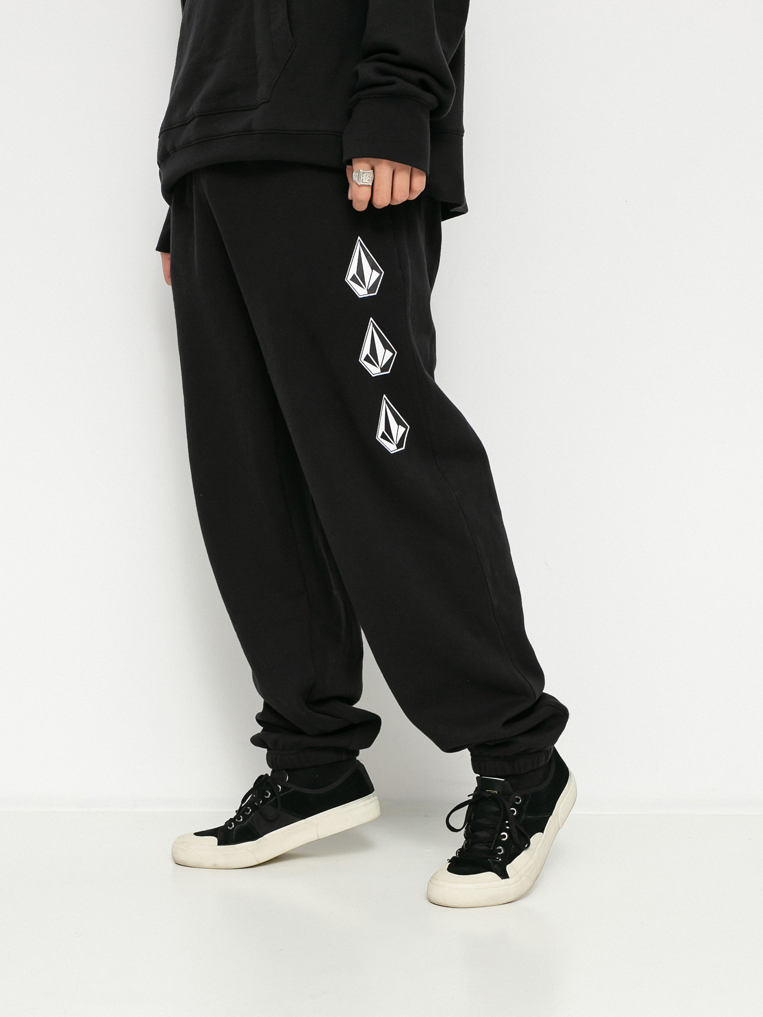 Spodnie Volcom Iconic Stone Fleece (black)