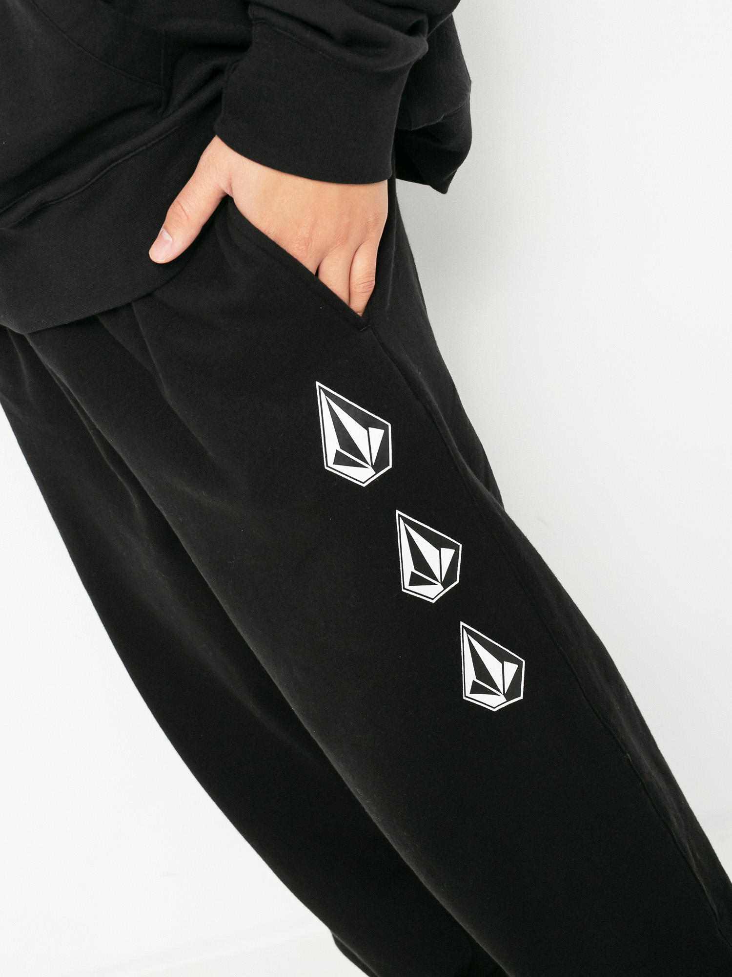 Spodnie Volcom Iconic Stone Fleece (black)