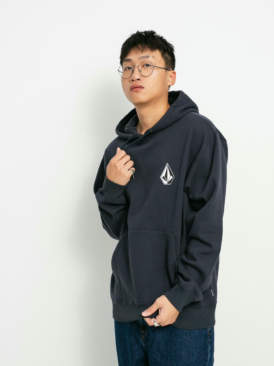 Bluza z kapturem Volcom Iconic Stone HD (navy)