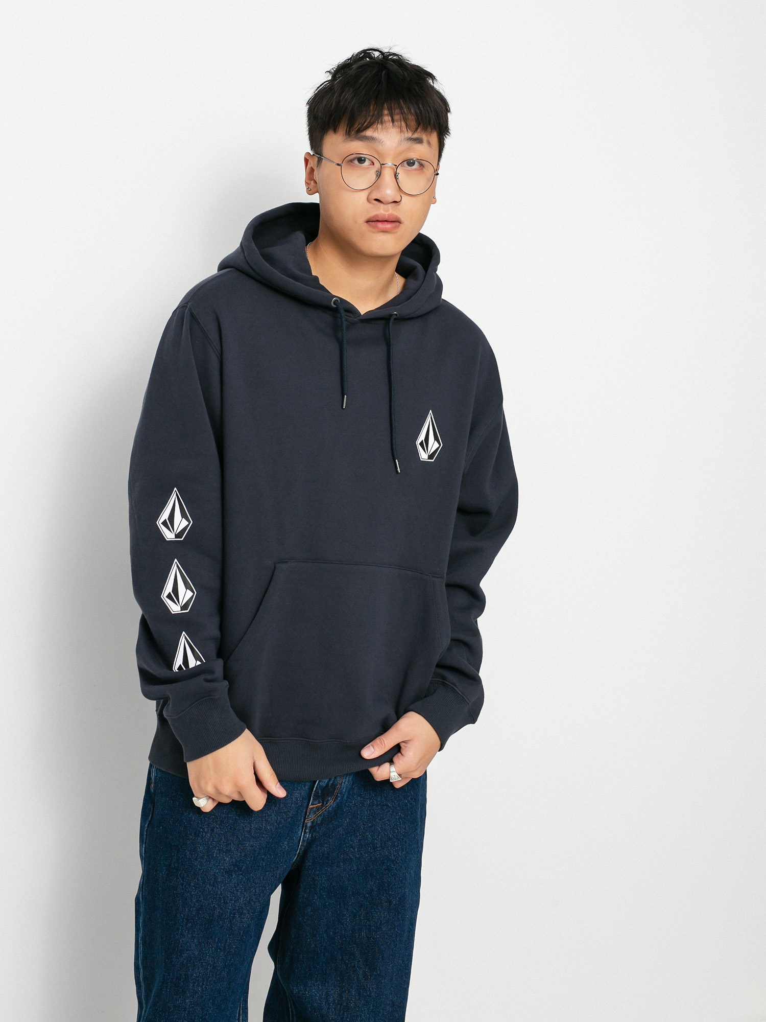 Bluza z kapturem Volcom Iconic Stone HD (navy)