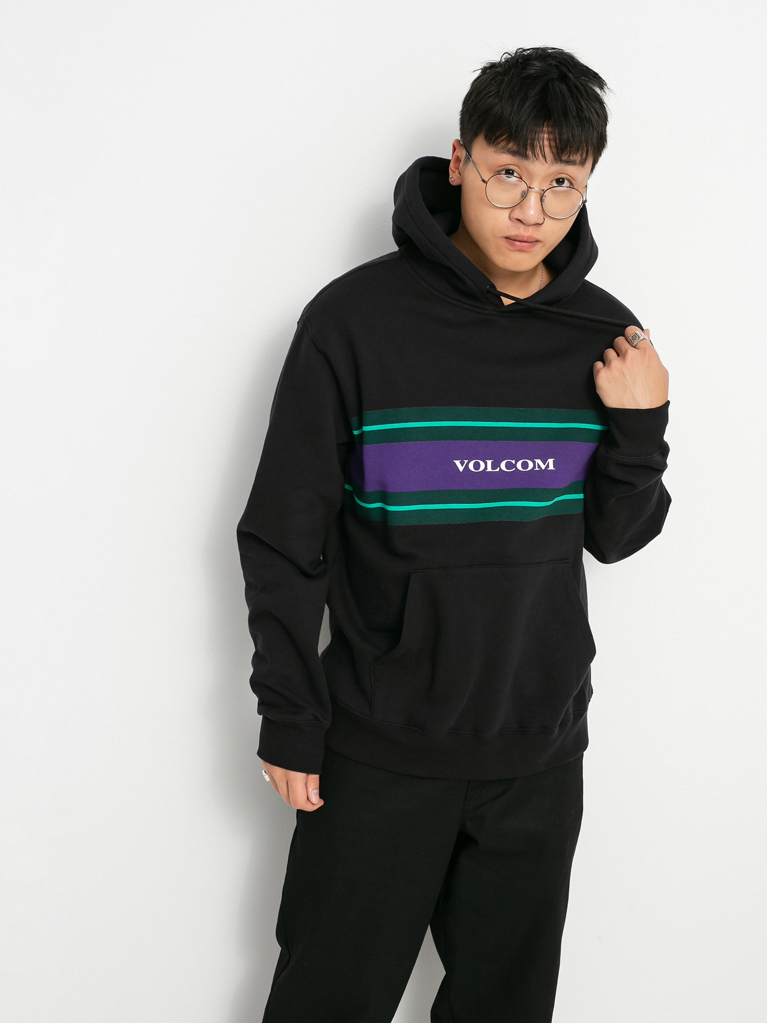 Bluza z kapturem Volcom Zero Division HD (black)