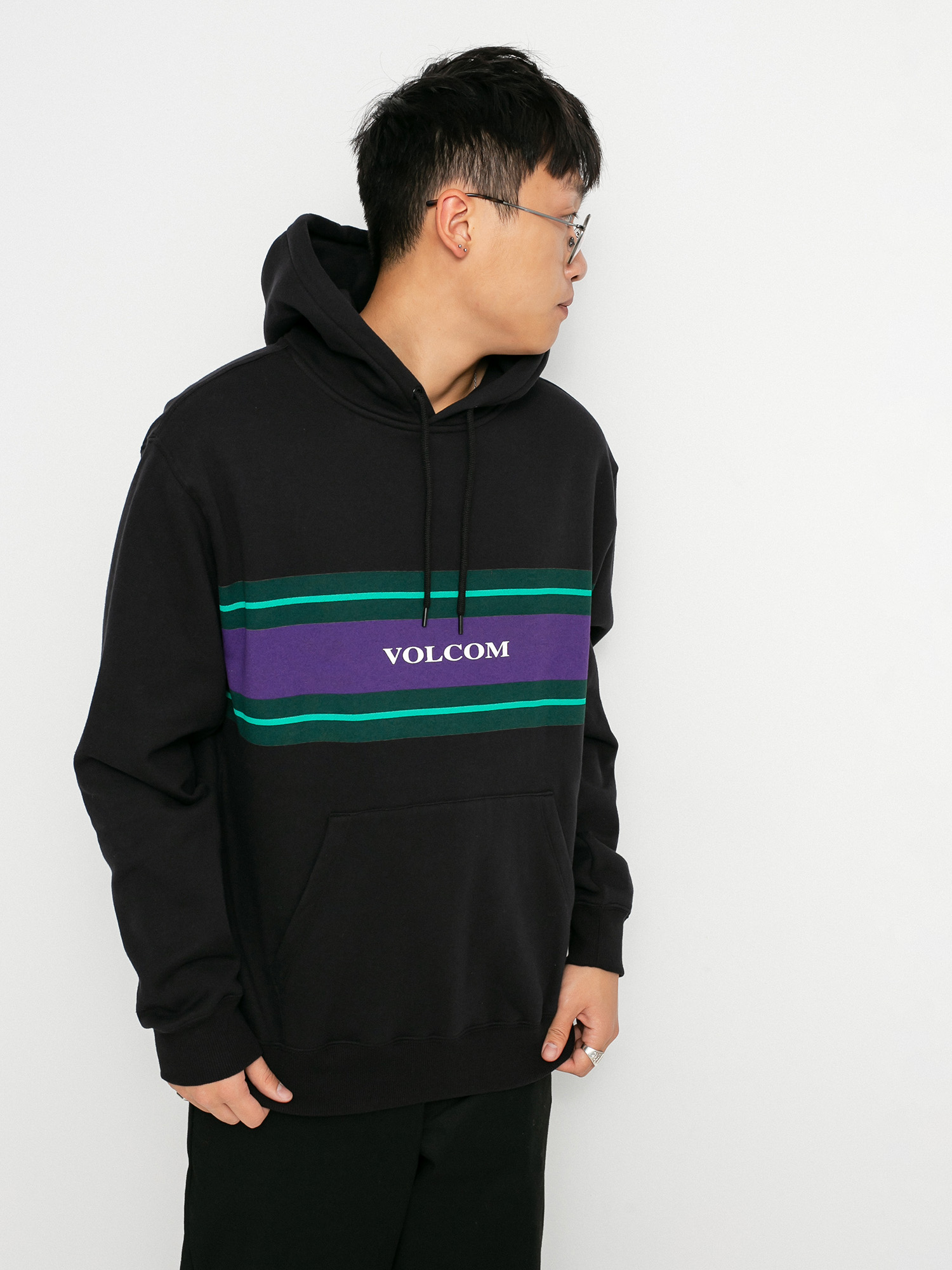 Bluza z kapturem Volcom Zero Division HD (black)