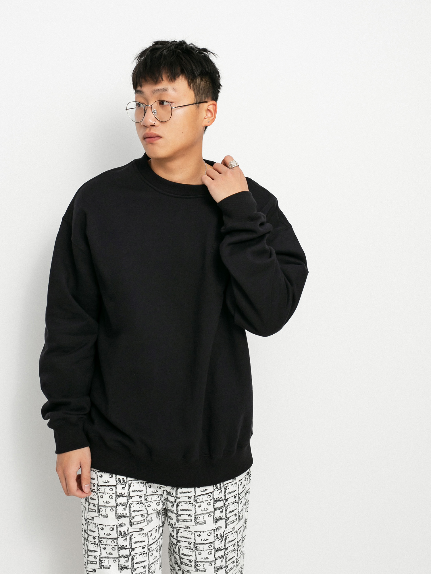 Bluza Volcom Louie Lopez Crew (black)