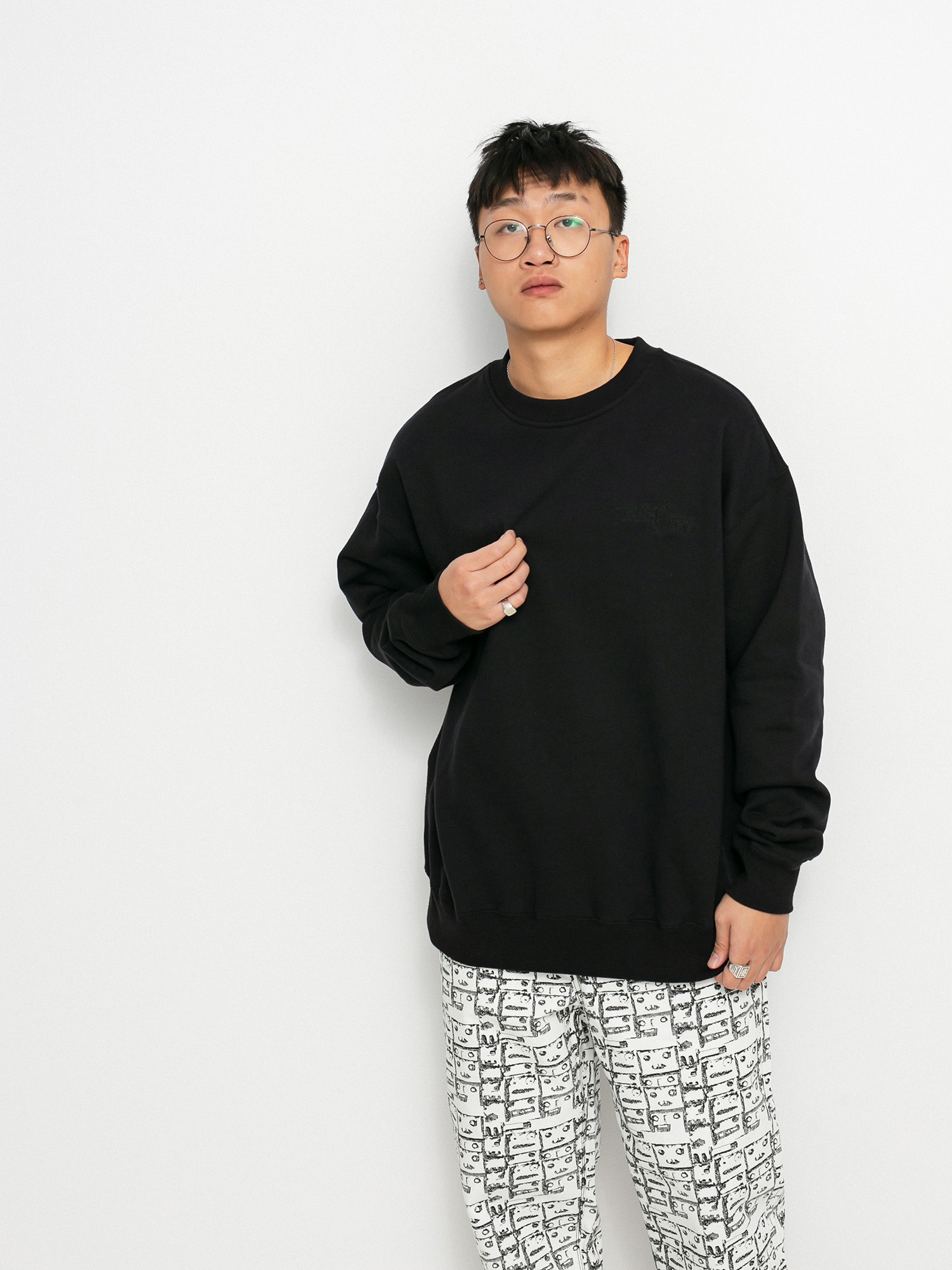 Bluza Volcom Louie Lopez Crew (black)