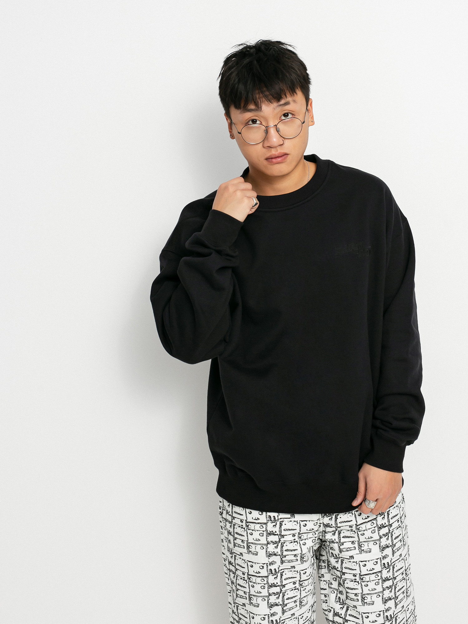 Bluza Volcom Louie Lopez Crew (black)