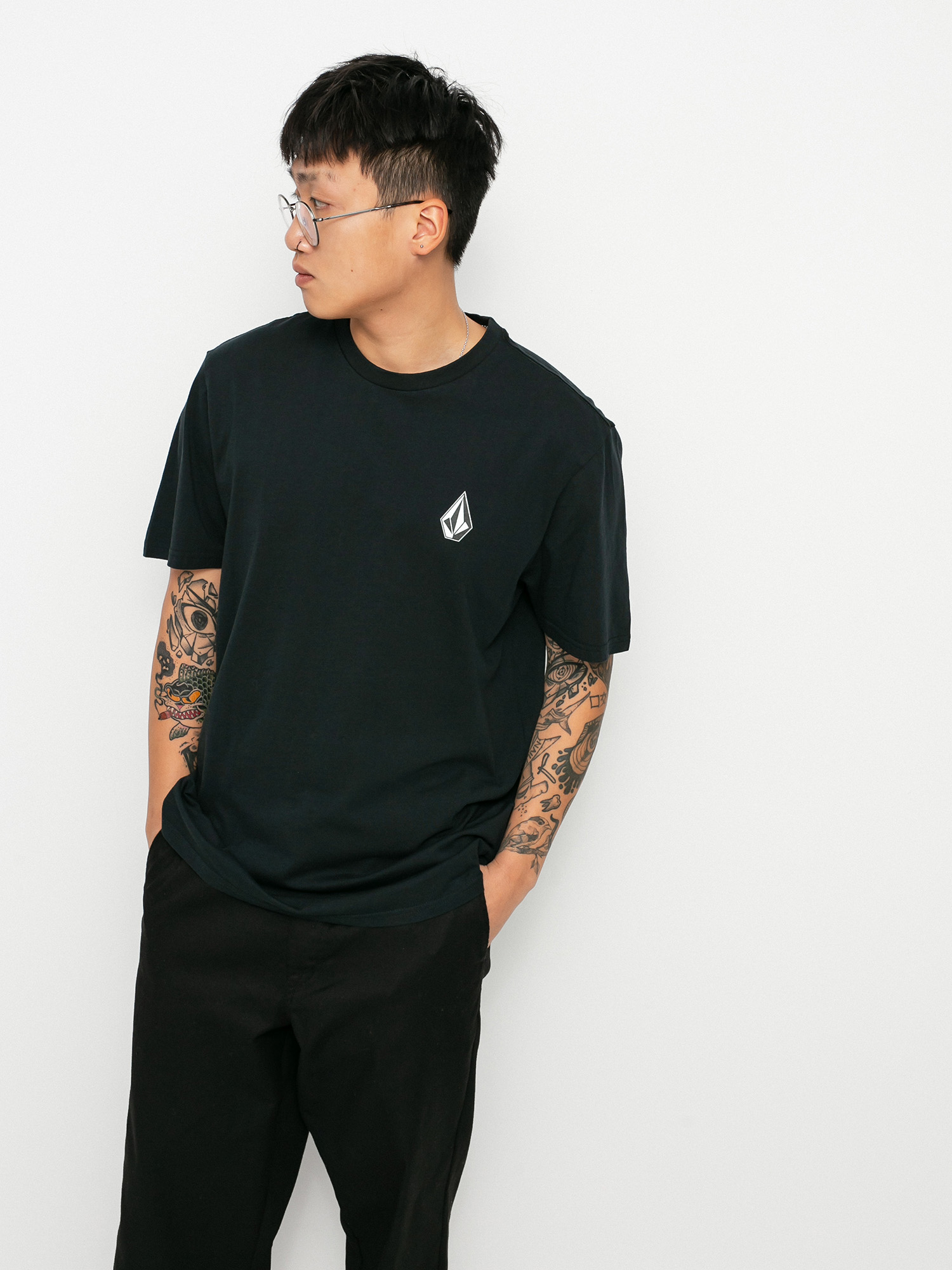 T-shirt Volcom Iconic Stone (black)