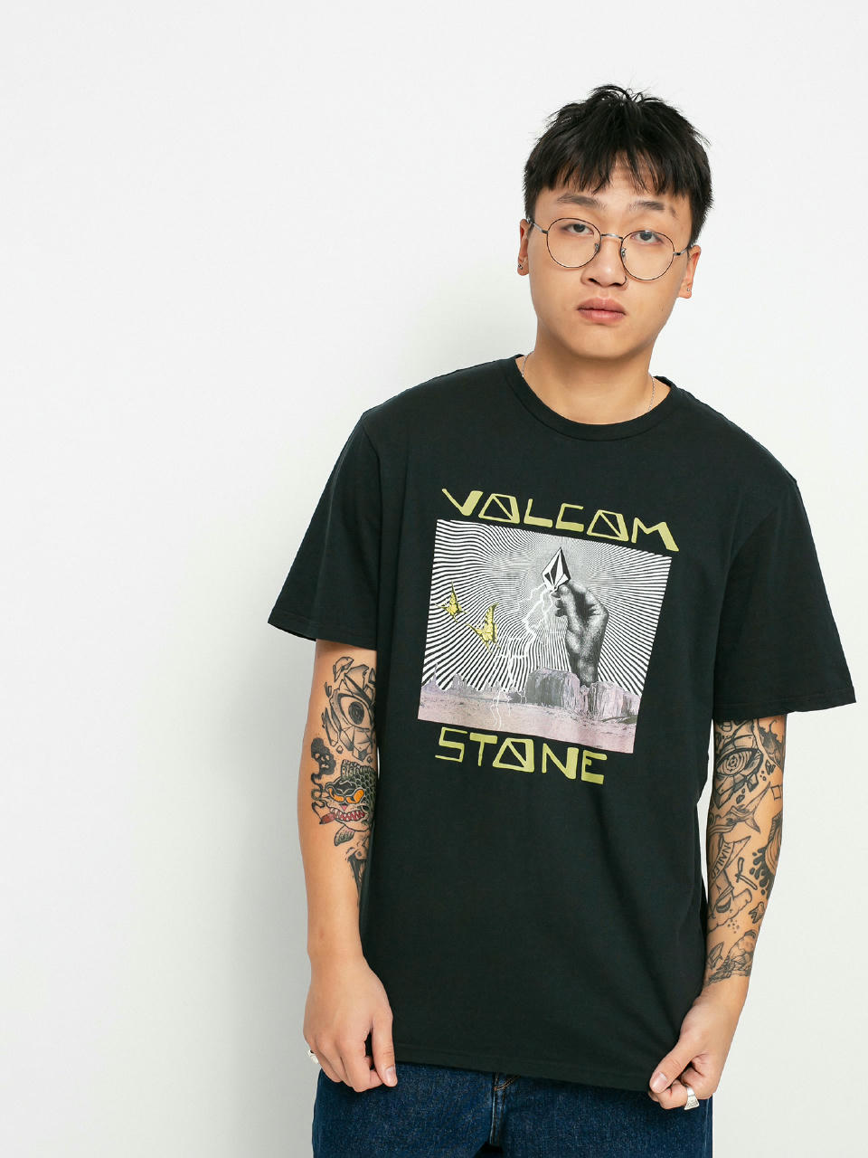 T-shirt Volcom Stone Strike (black)