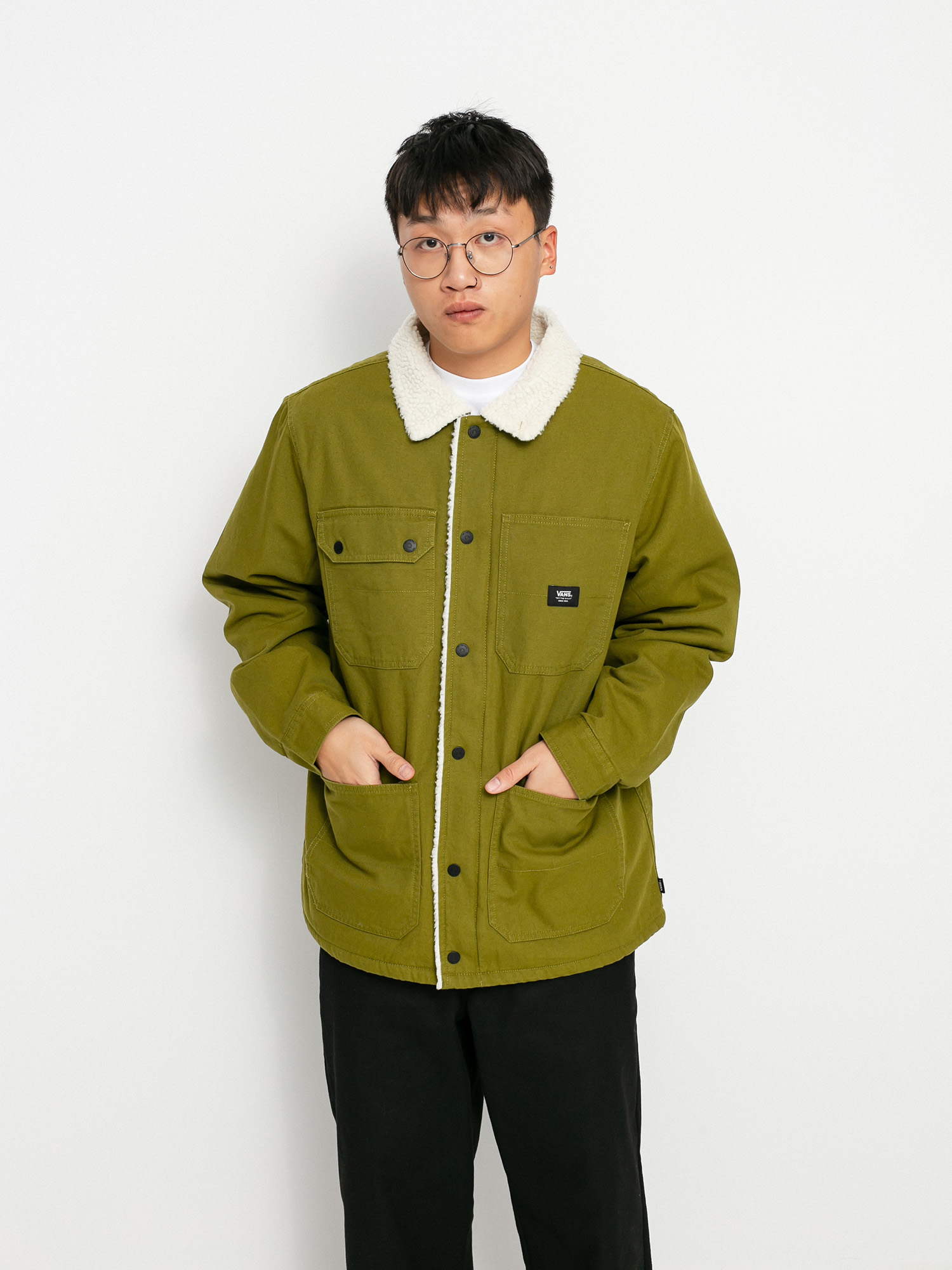 Kurtka Vans Drill Chore Sherpa (avocado/antique white)
