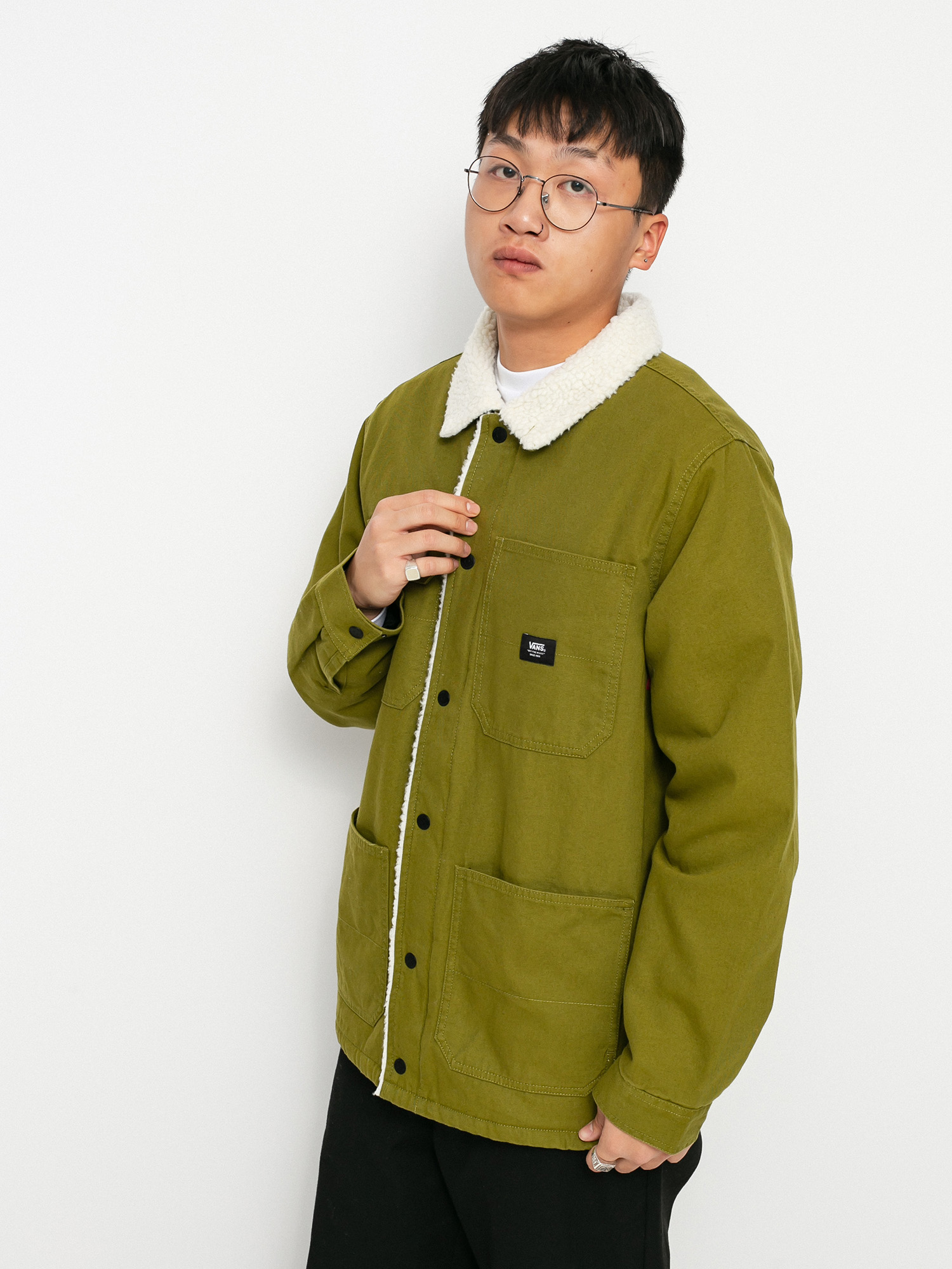 Kurtka Vans Drill Chore Sherpa (avocado/antique white)