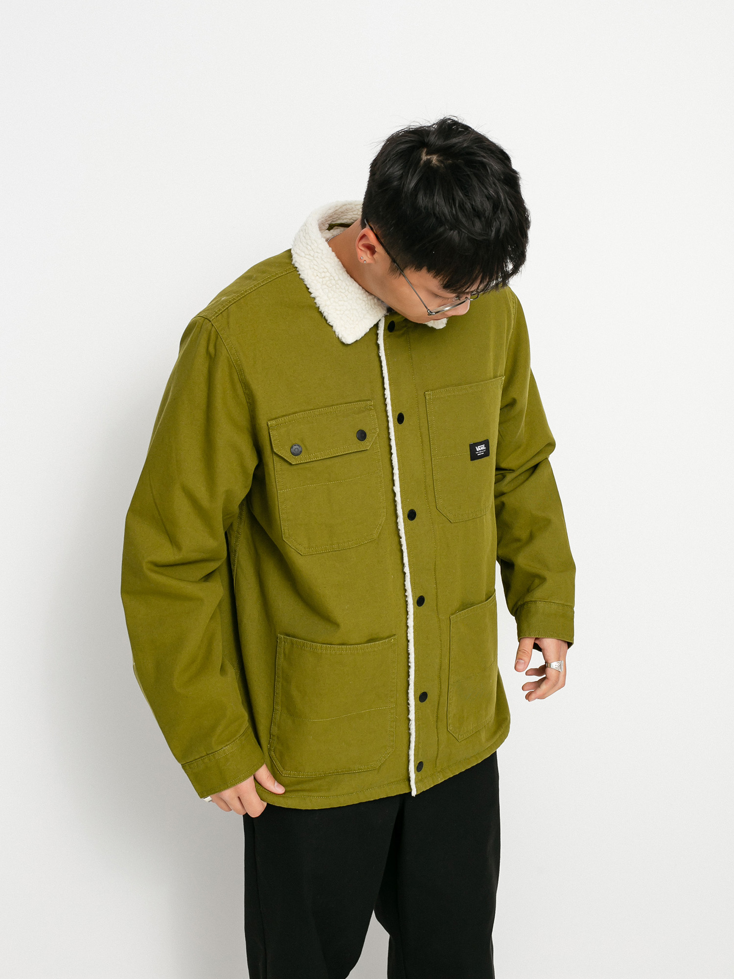 Kurtka Vans Drill Chore Sherpa (avocado/antique white)