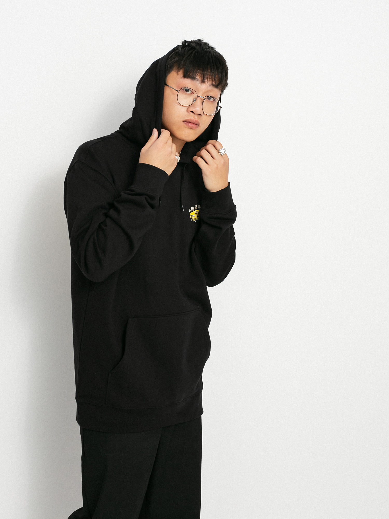 Bluza z kapturem Vans Overgrown Otw HD (black)