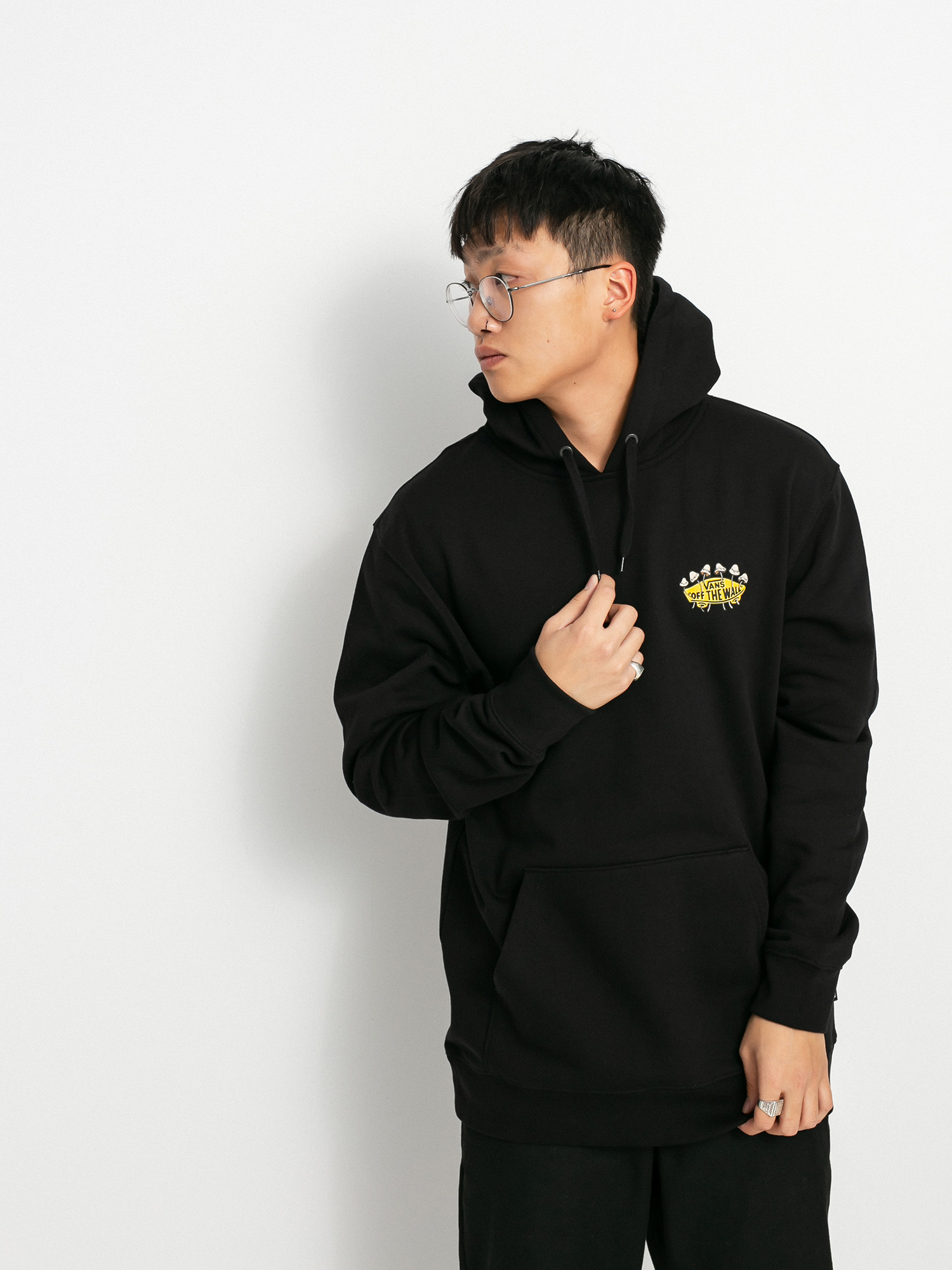 Bluza z kapturem Vans Overgrown Otw HD (black)