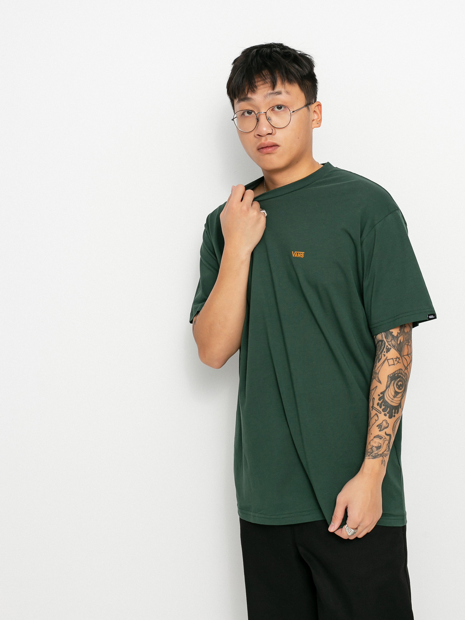 T-shirt Vans Left Chest Logo (sycamore/buckthorn brown)