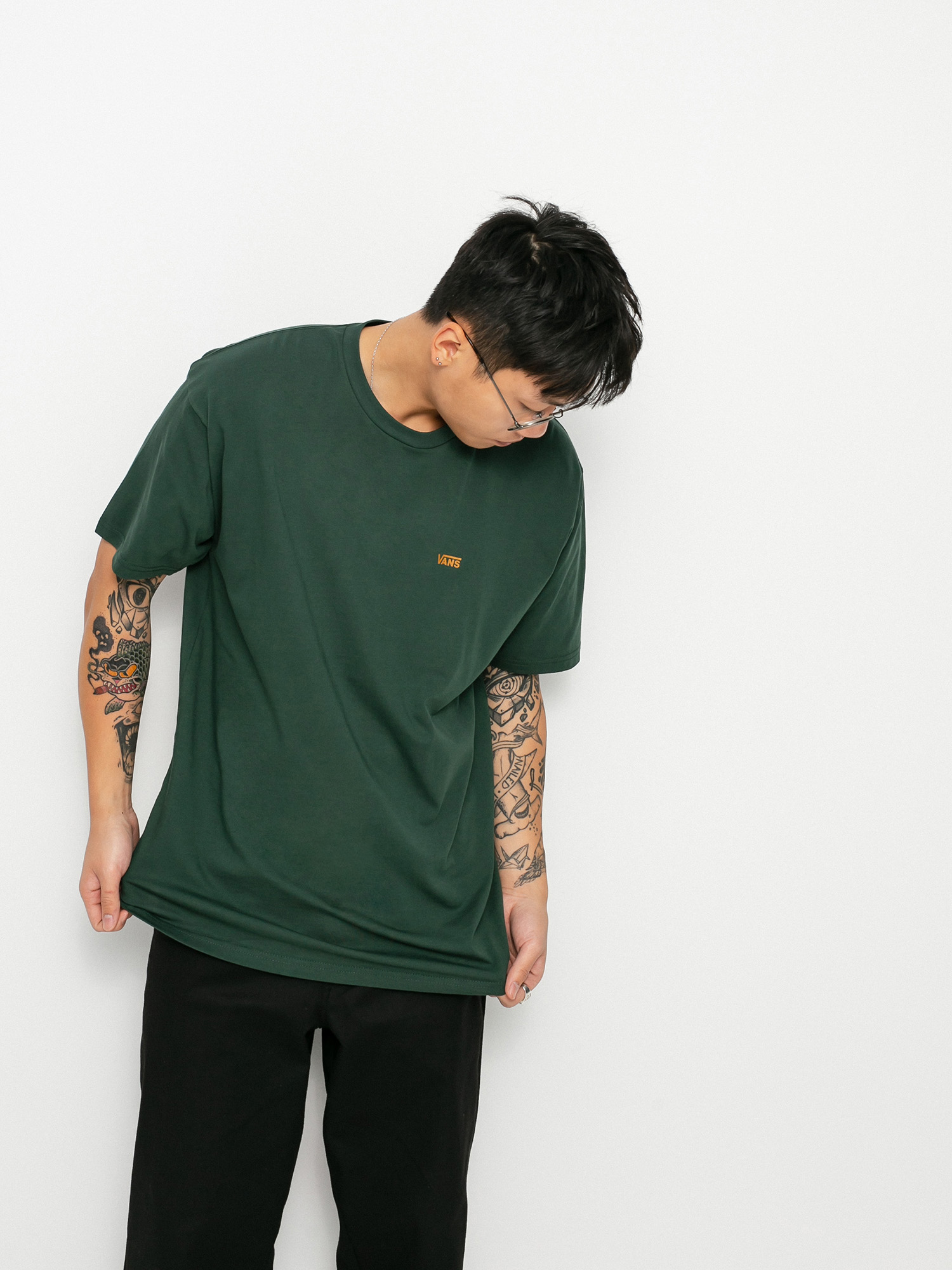 T-shirt Vans Left Chest Logo (sycamore/buckthorn brown)