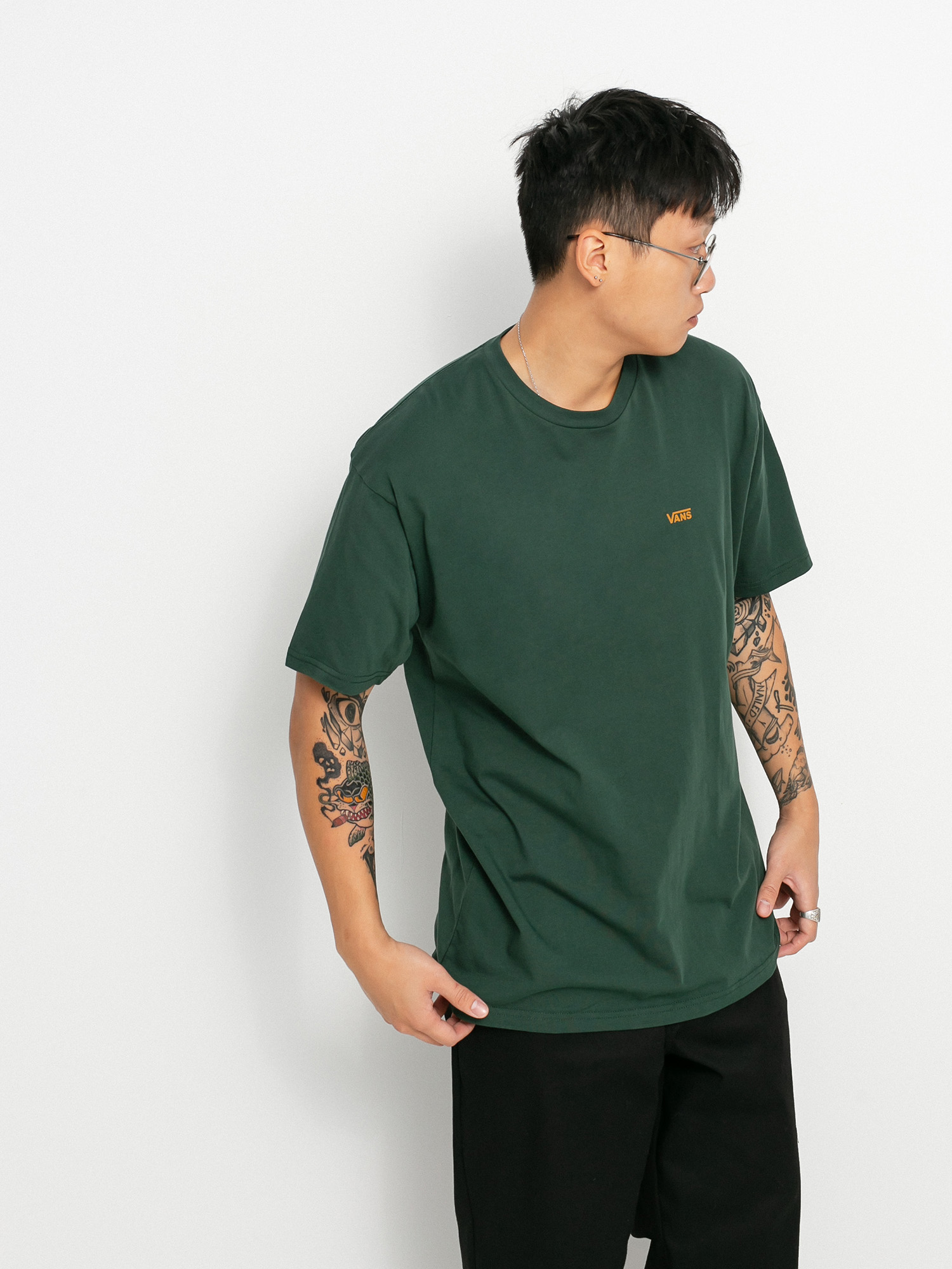 T-shirt Vans Left Chest Logo (sycamore/buckthorn brown)