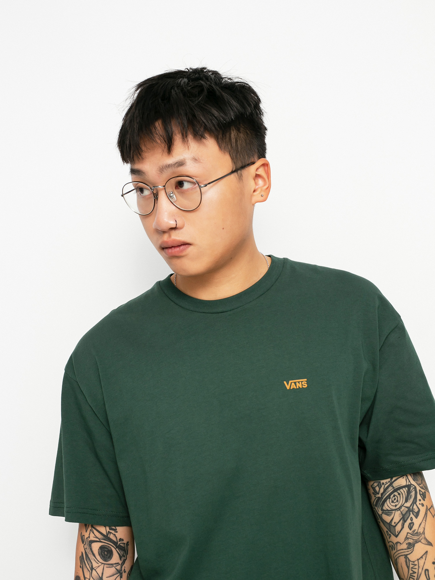 T-shirt Vans Left Chest Logo (sycamore/buckthorn brown)