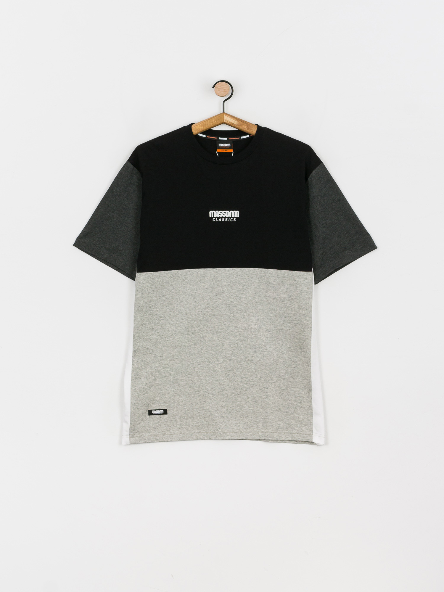 T-shirt MassDnm Moody (black/heather grey)