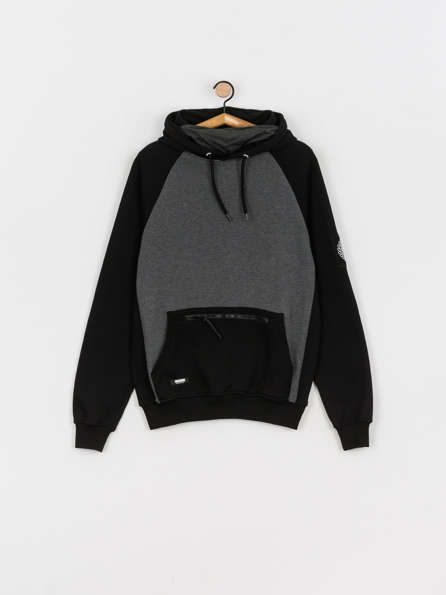 Bluza z kapturem MassDnm Berg HD (black/grey heather)