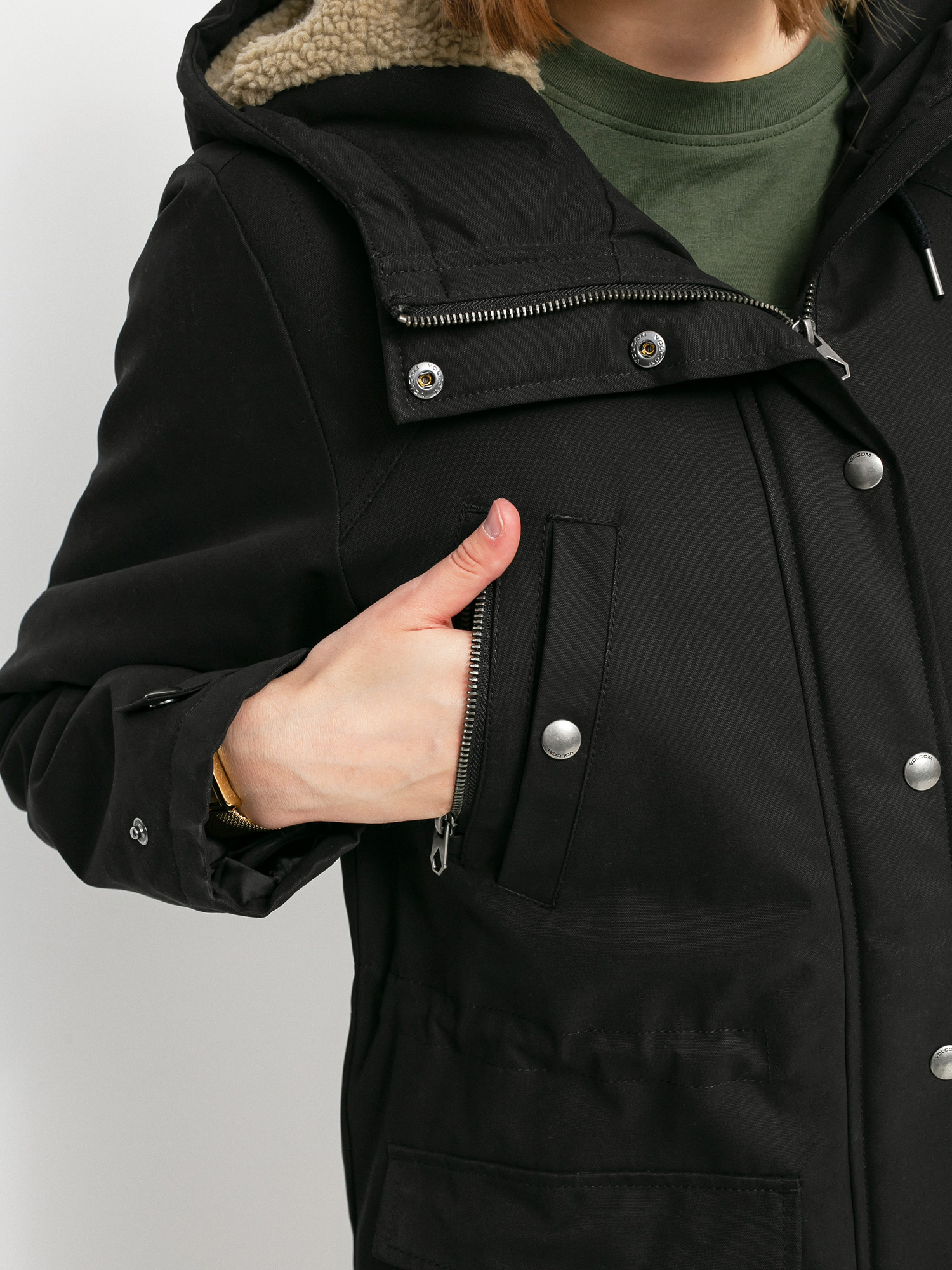 Kurtka Volcom Walk On By 5K Parka Wmn (black)