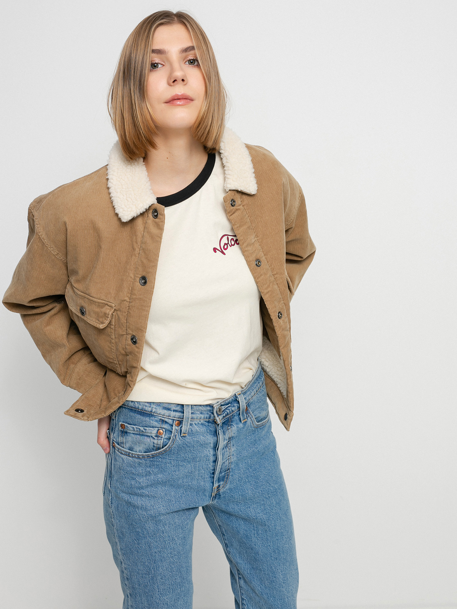 Kurtka Volcom Weaton Wmn (dark khaki)