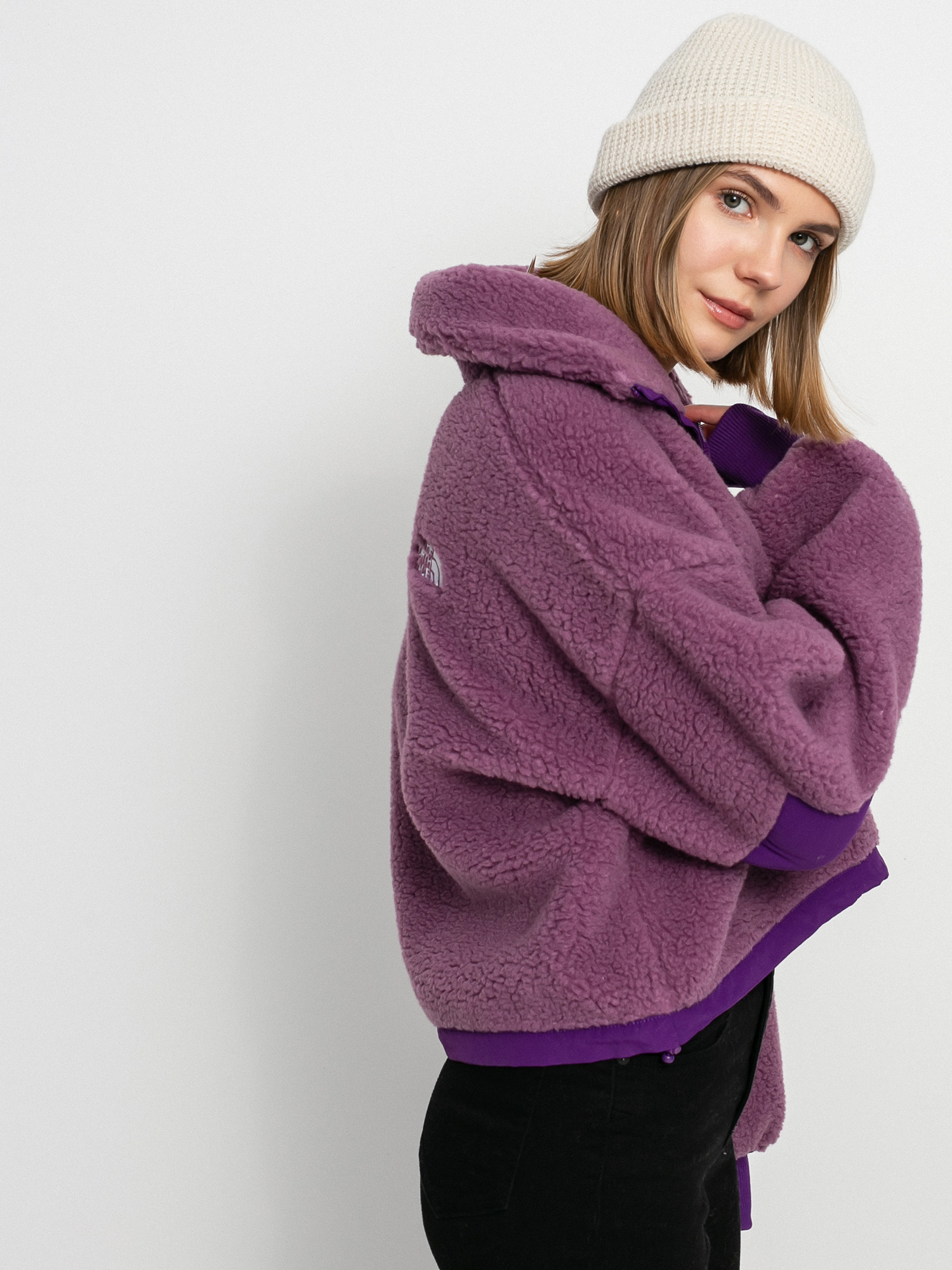 Damski Polar The North Face Platte Sherpa (pikespurple/gravitypurple)