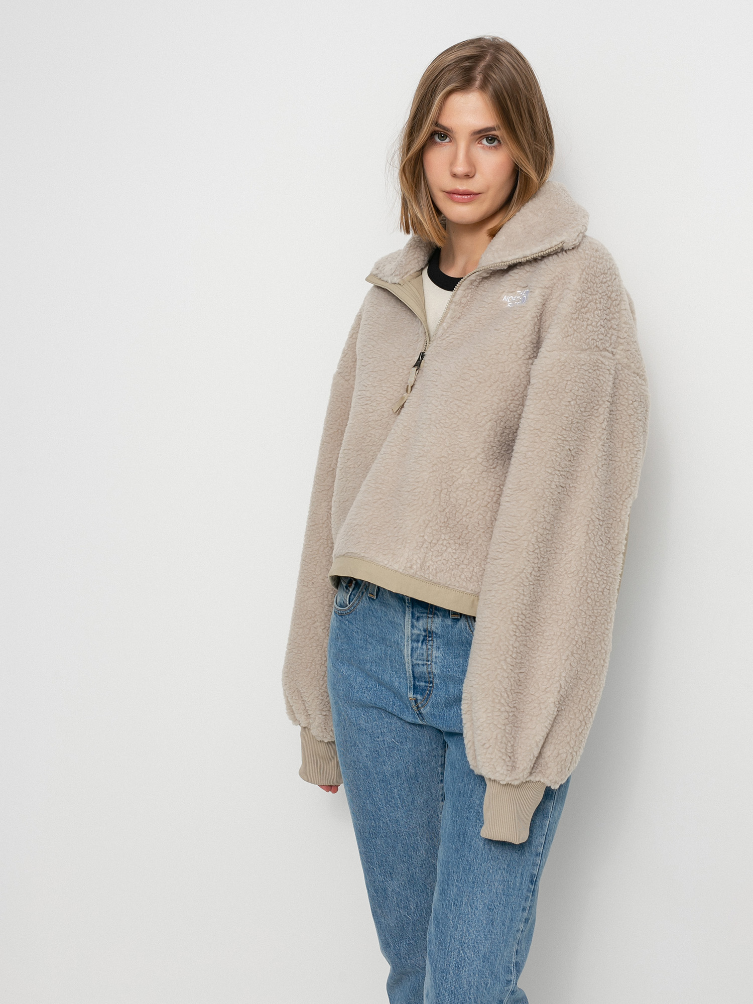 Damski Polar The North Face Platte Sherpa (flax)