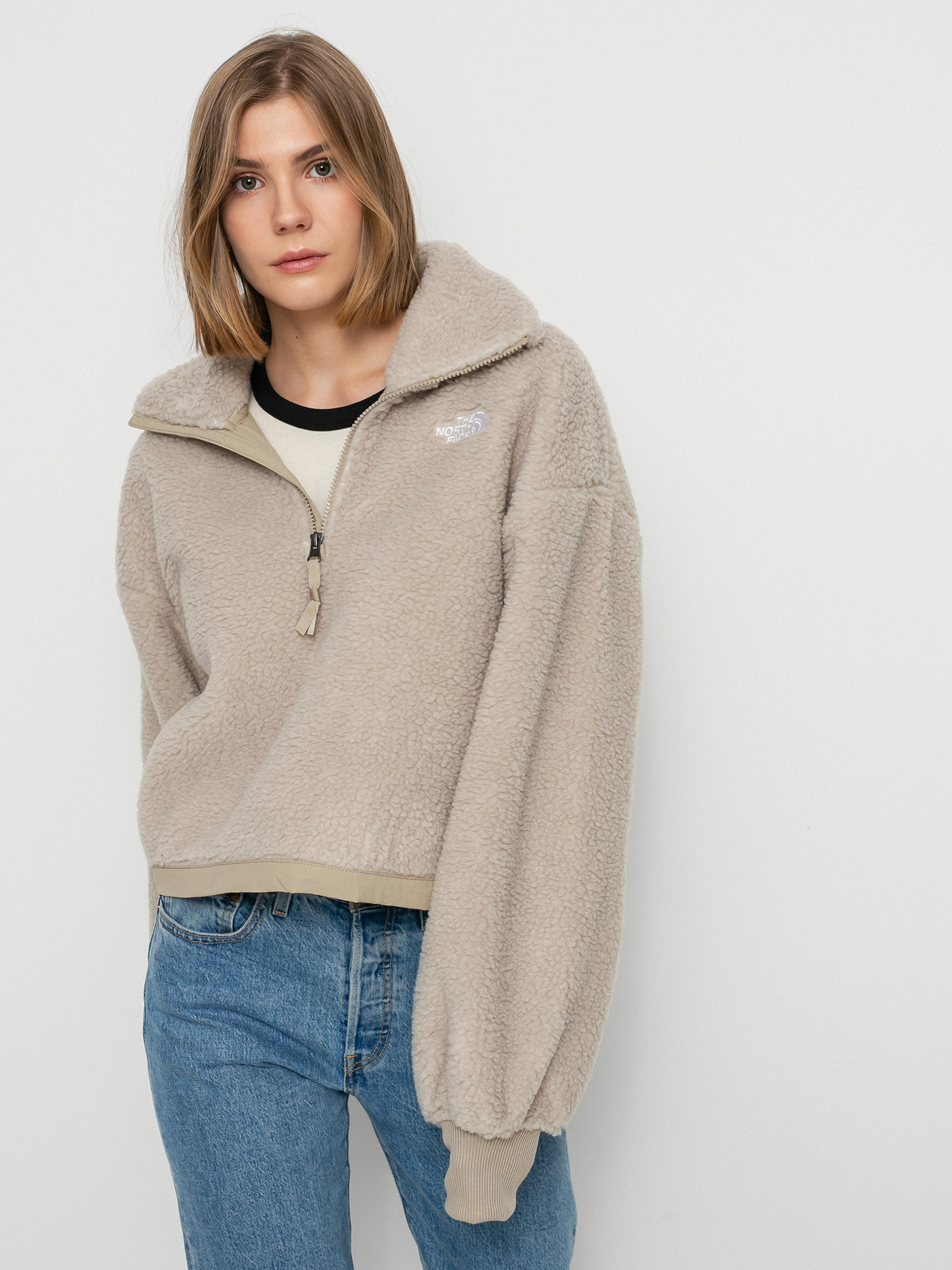 Damski Polar The North Face Platte Sherpa (flax)
