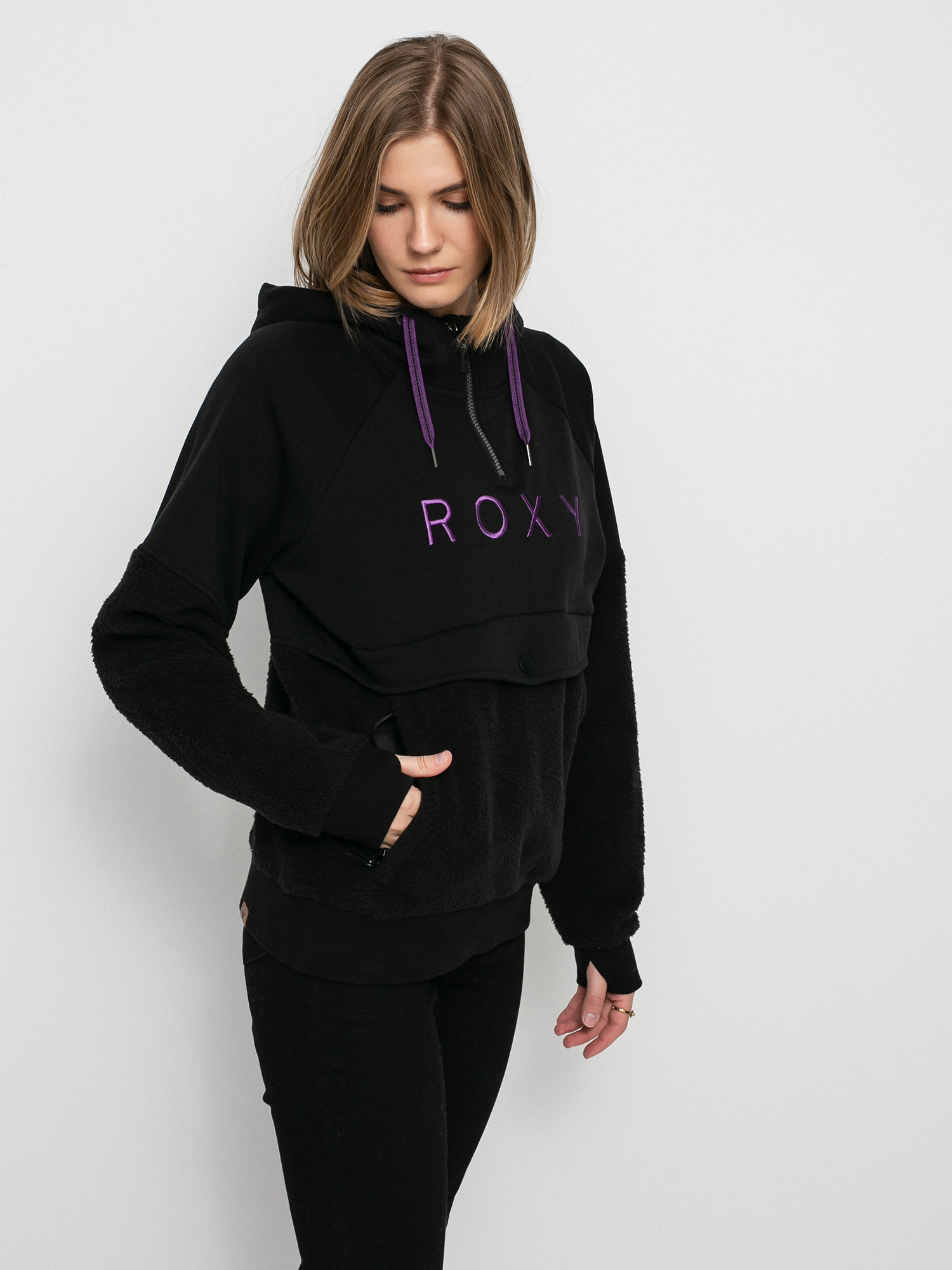 Damska Bluza aktywna Roxy Porter HD (true black)