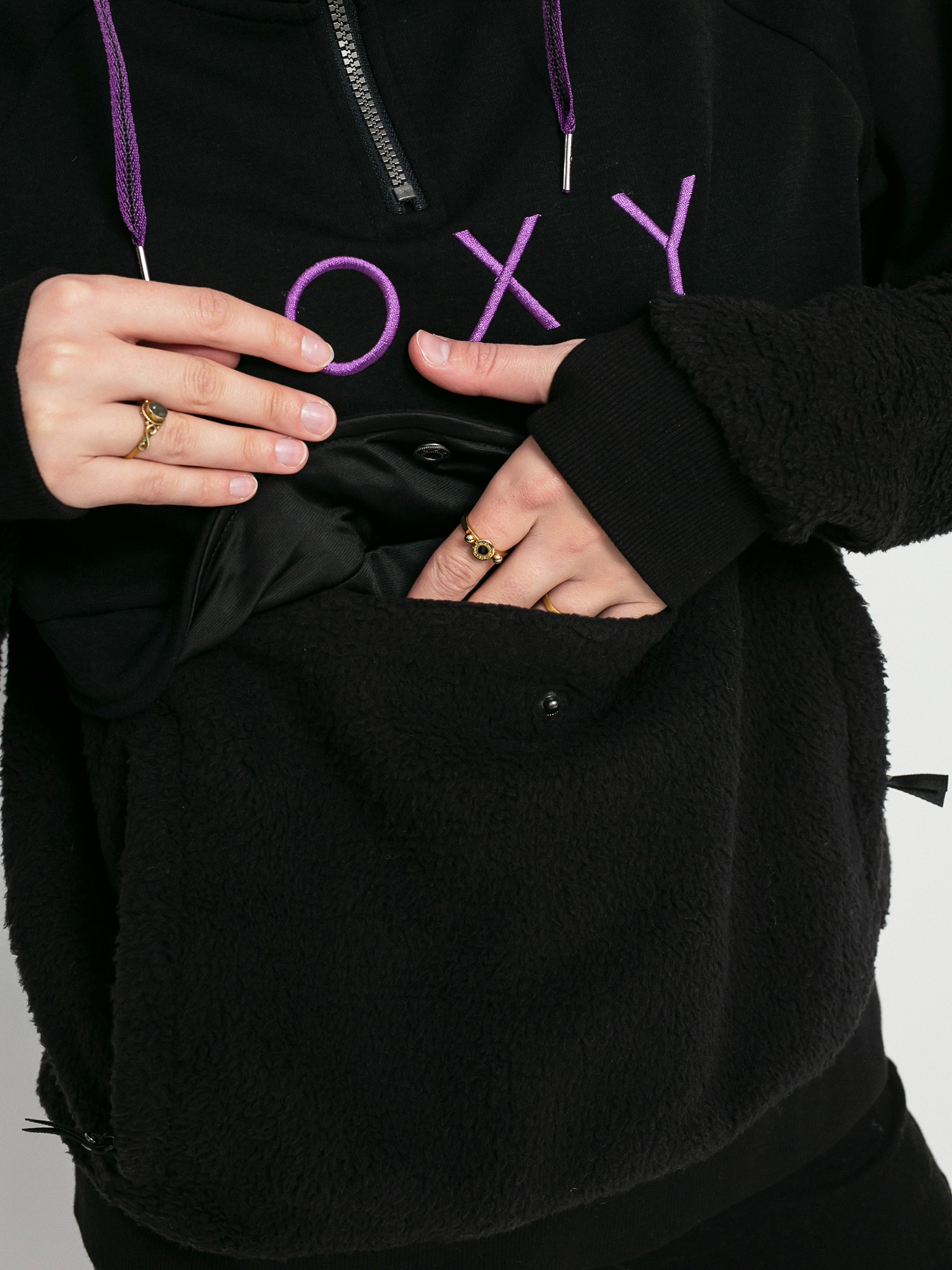 Damska Bluza aktywna Roxy Porter HD (true black)