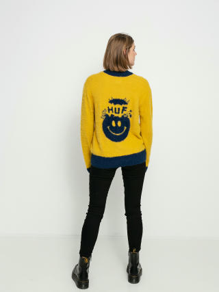 Sweter HUF Disorder Jacquard Wmn (gold)