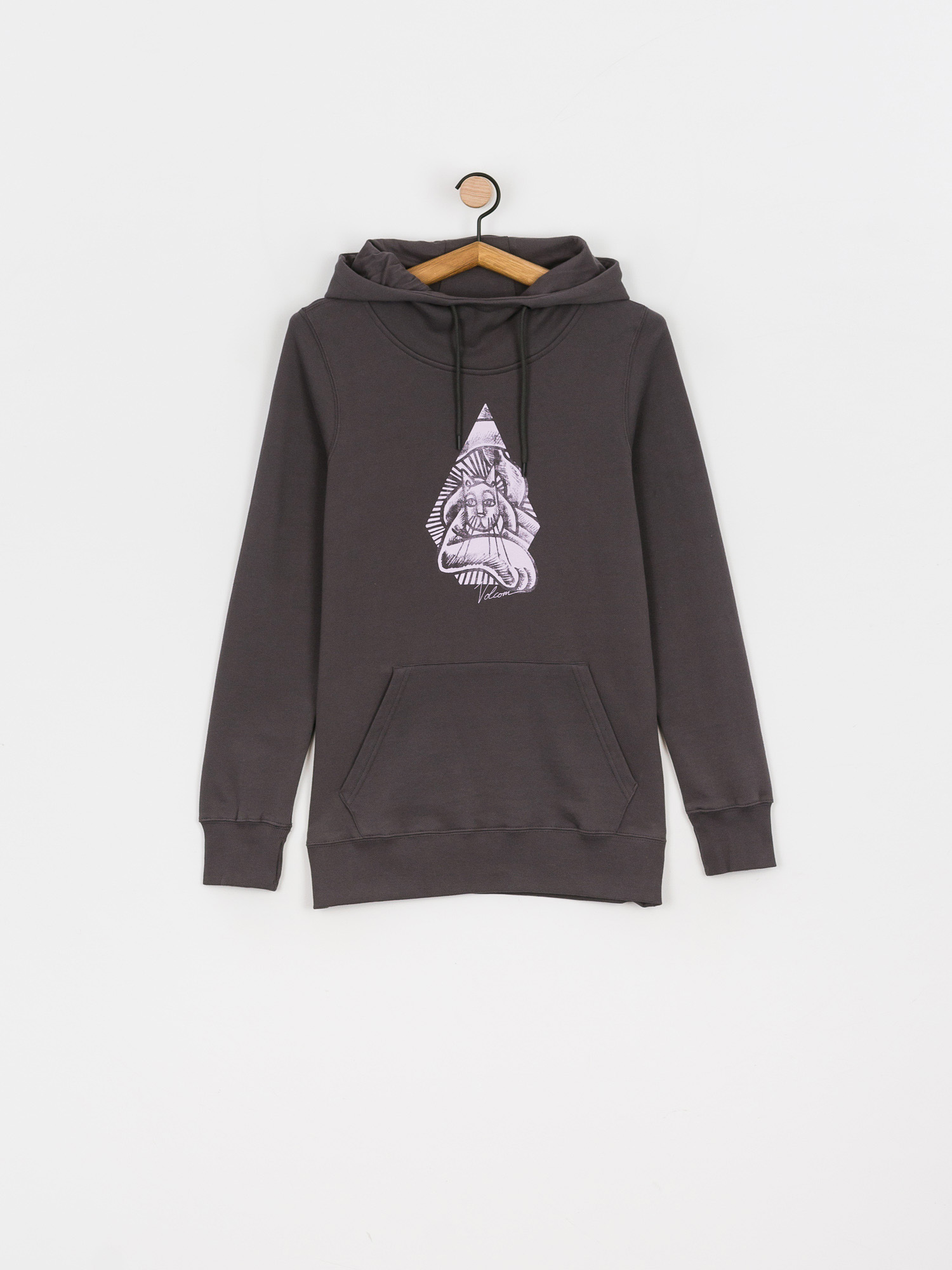 Bluza z kapturem Volcom Costus HD Wmn (dark grey)