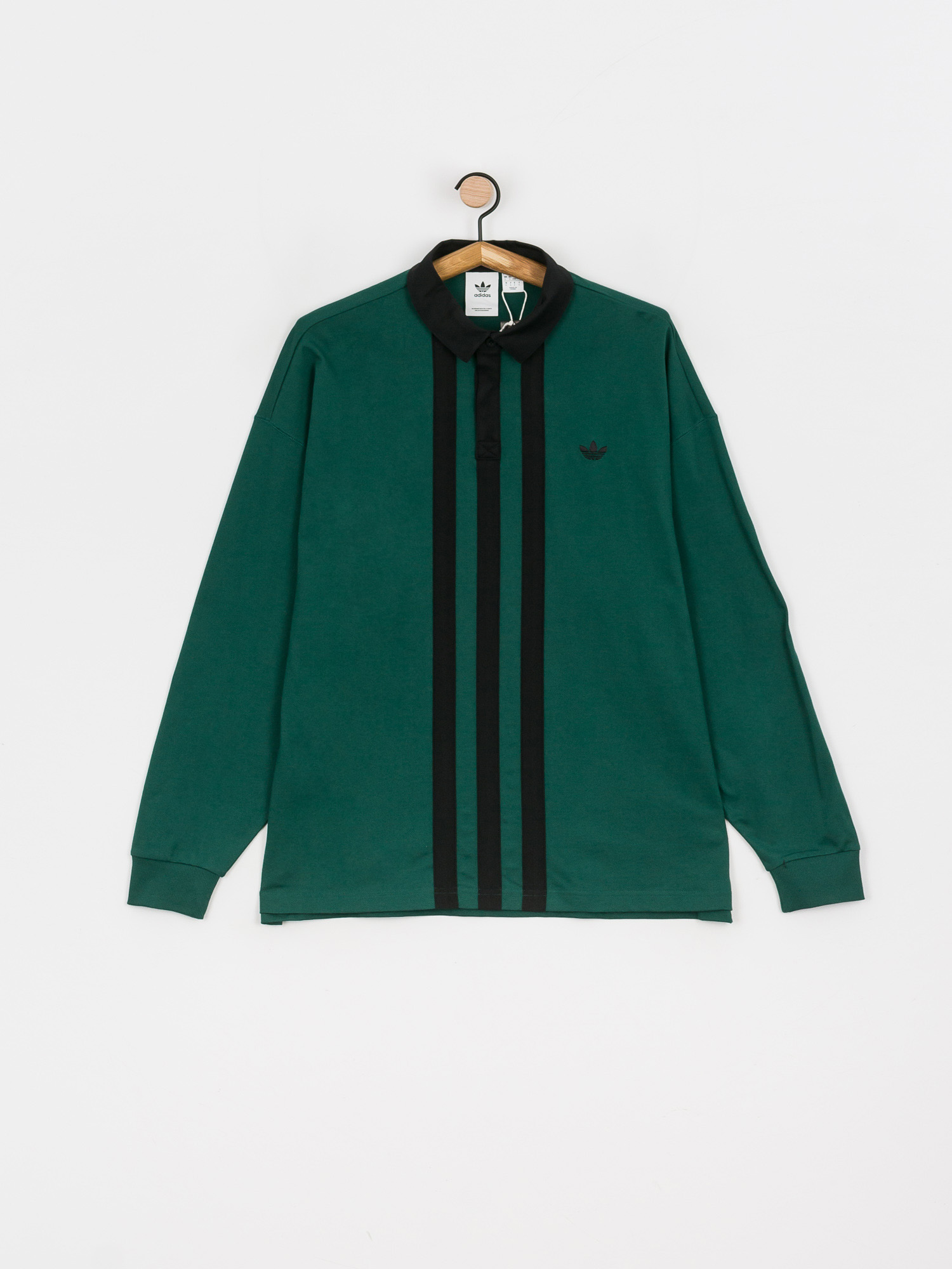 Bluza adidas Rugby Jersey (cgreen/black)