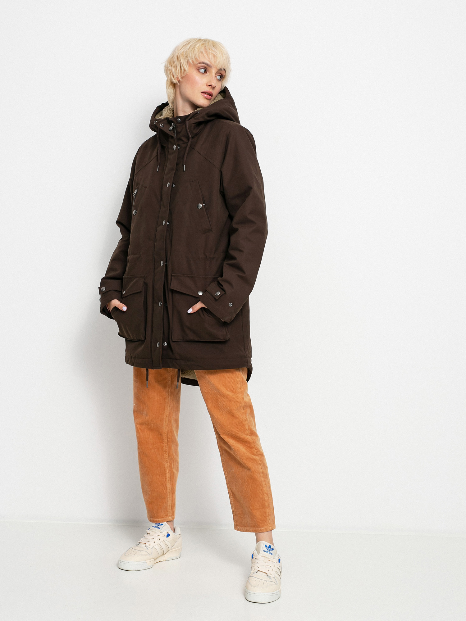 Kurtka Volcom Walk On By 5K Wmn (dark brown)