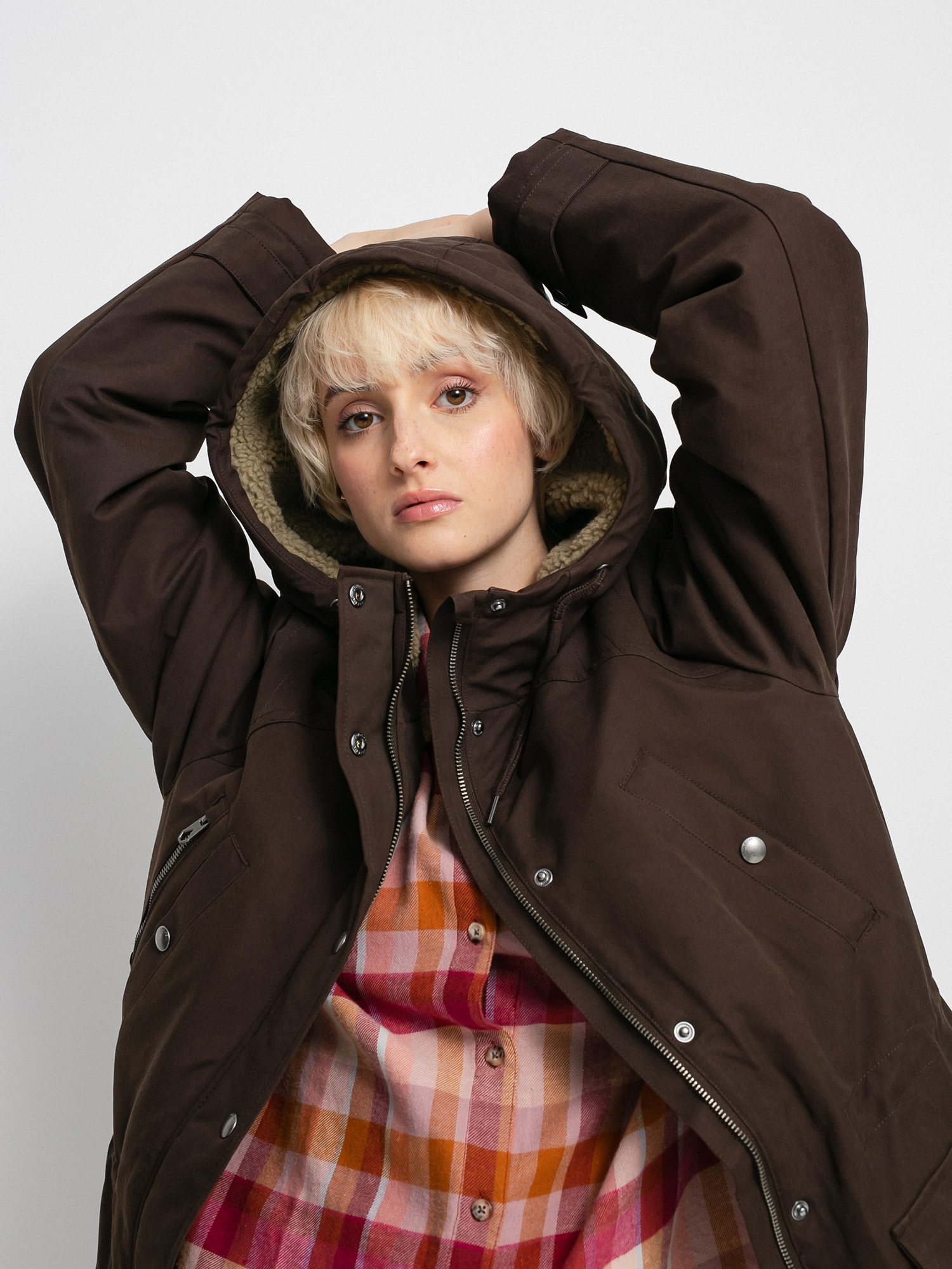 Kurtka Volcom Walk On By 5K Wmn (dark brown)