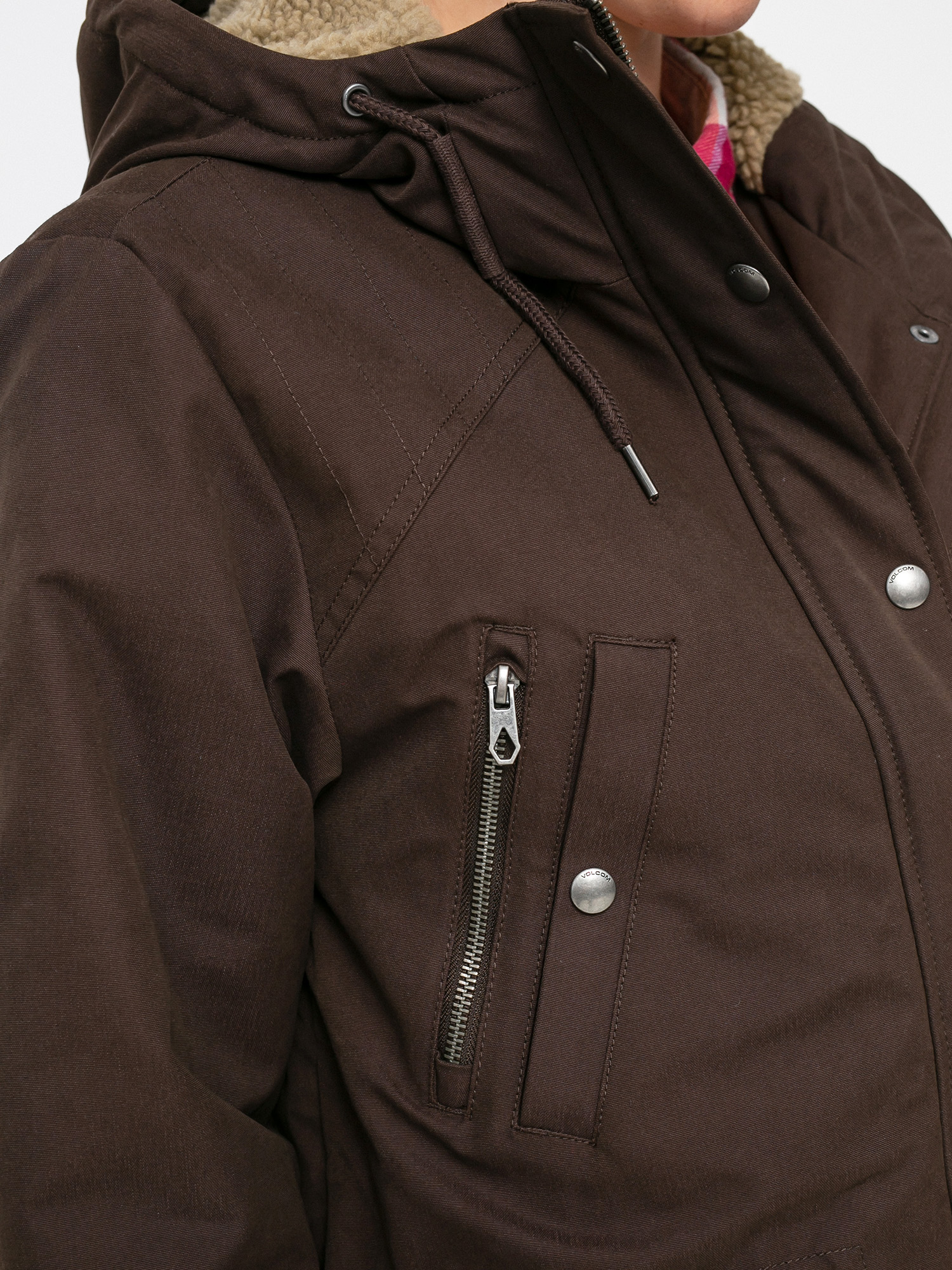 Kurtka Volcom Walk On By 5K Wmn (dark brown)