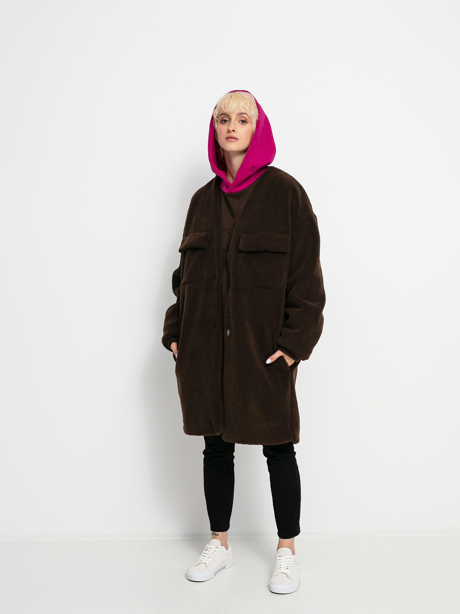 Płaszcz Volcom Eesypeesy Coat Wmn (dark brown)