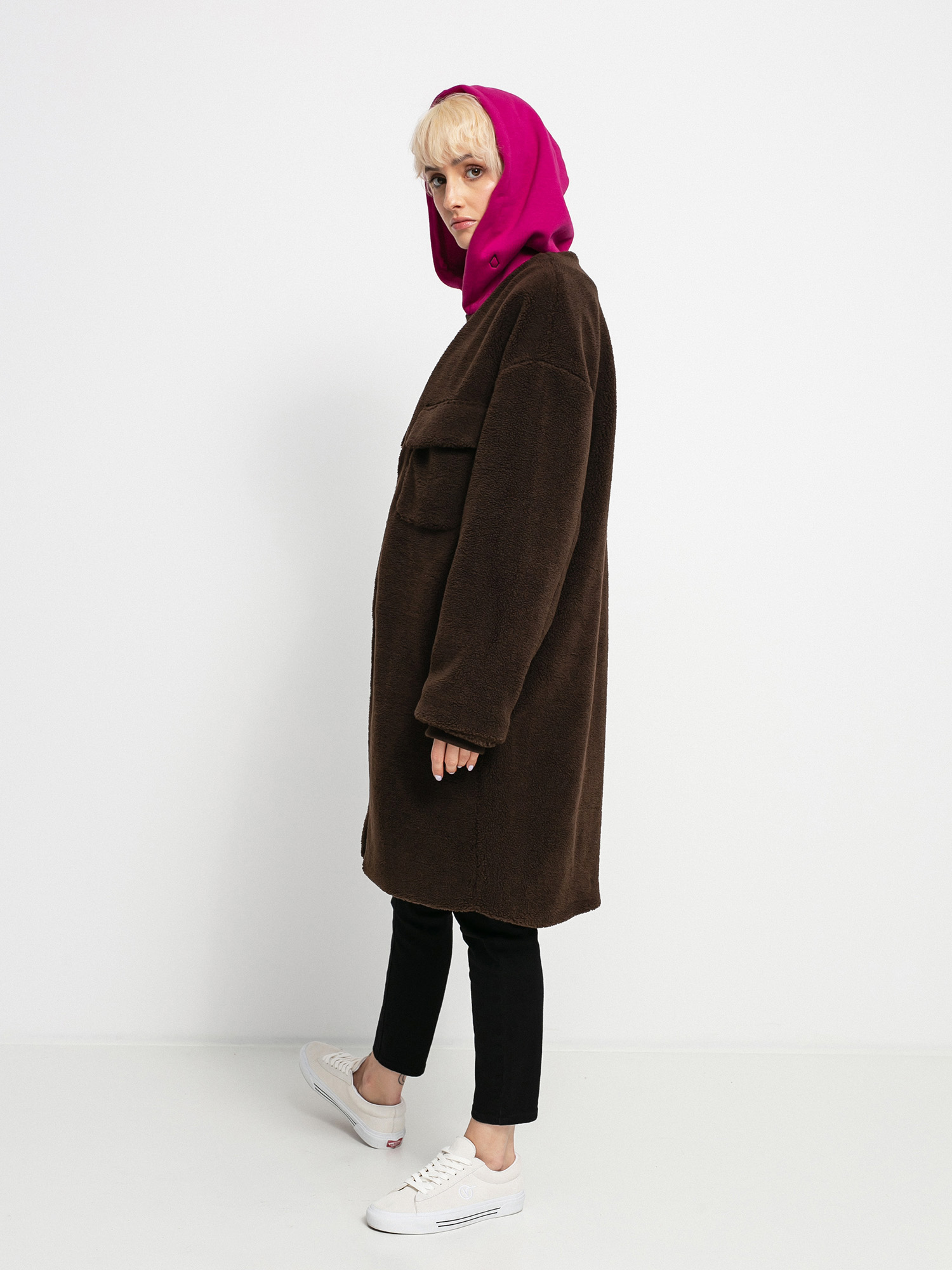 Płaszcz Volcom Eesypeesy Coat Wmn (dark brown)